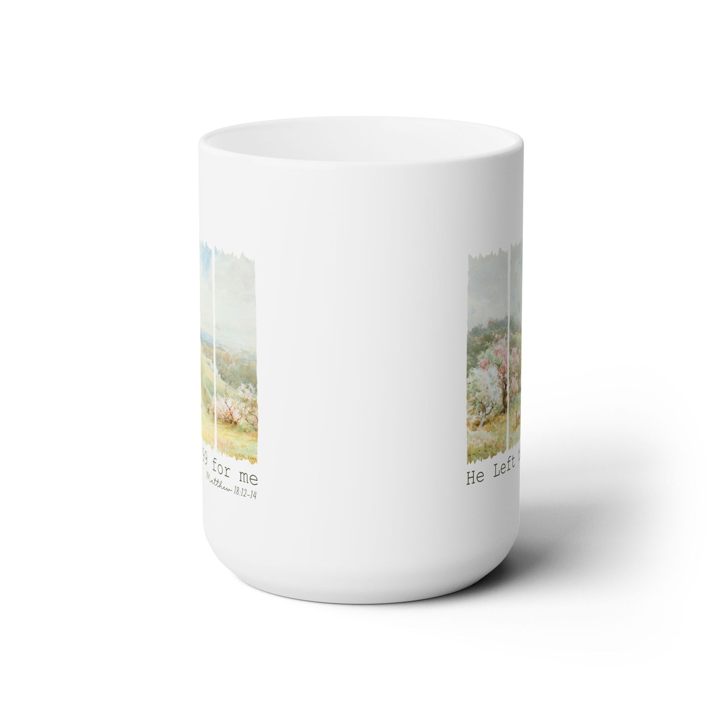 He Left the 99 for Me, Christian Coffee Mug, Bible Mugs, Faith-Based Mug, Bible Verse Gift, Ceramic Mug, Baptism Gifts, Tea cup, Sheep mug.