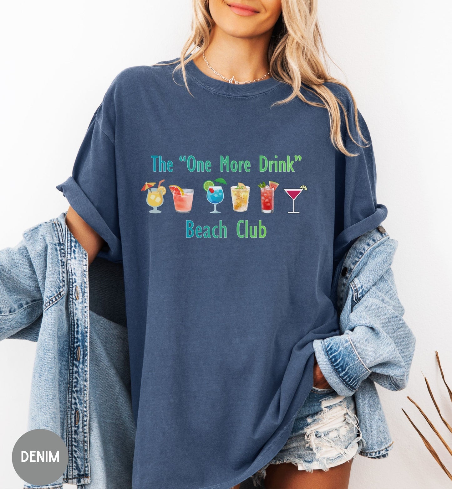 One More Drink Beach Club Shirt, Funny Beach Shirt, Summer Vacation Tee, Party Shirt, Tropical Drink Shirt, Beach Trip Gift