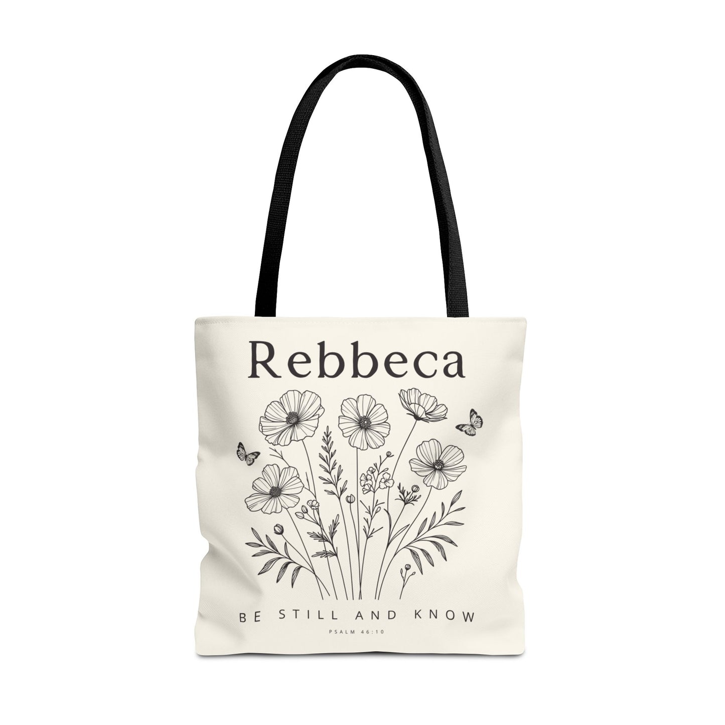 Personalized tote bag, Wildflower tote bag, Bible verse bag, Faith tote bag, Book lovers Bag, Personalized gift,  Bible study bag.