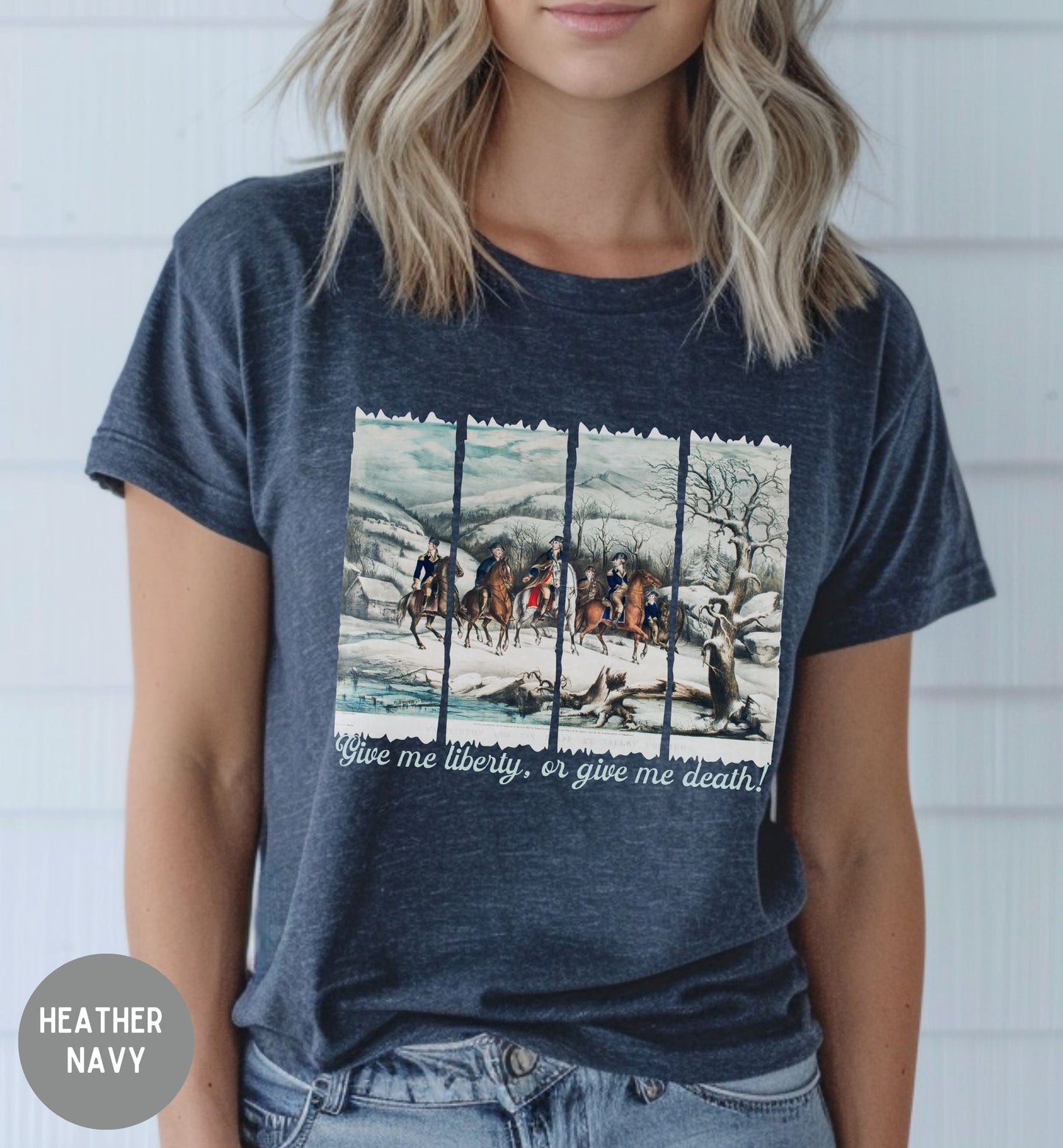 Give Me Liberty Or Give Me Death Shirt | Patriotic American History Tee | Revolutionary War Shirt | Freedom Shirt | Fourth of July Tee