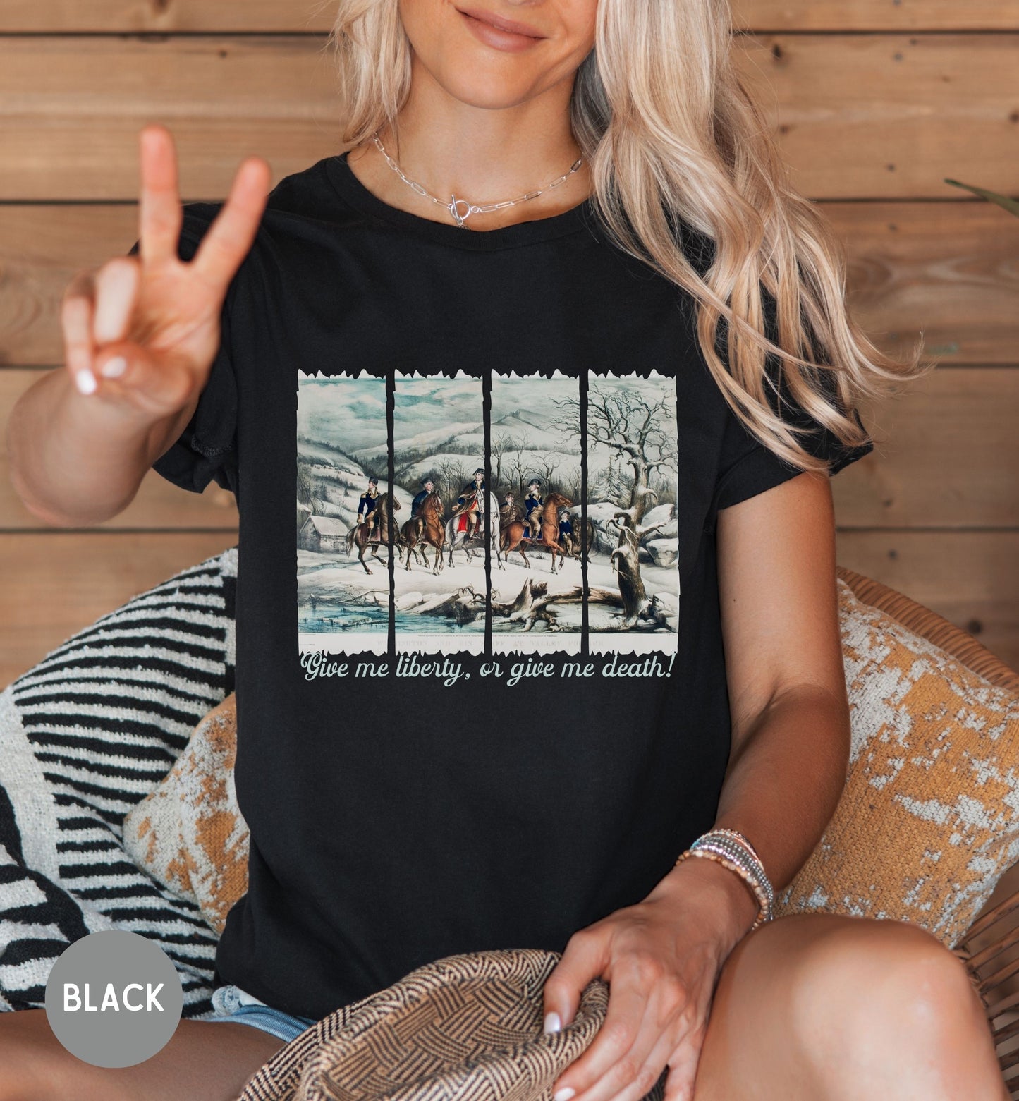 Give Me Liberty Or Give Me Death Shirt | Patriotic American History Tee | Revolutionary War Shirt | Freedom Shirt | Fourth of July Tee