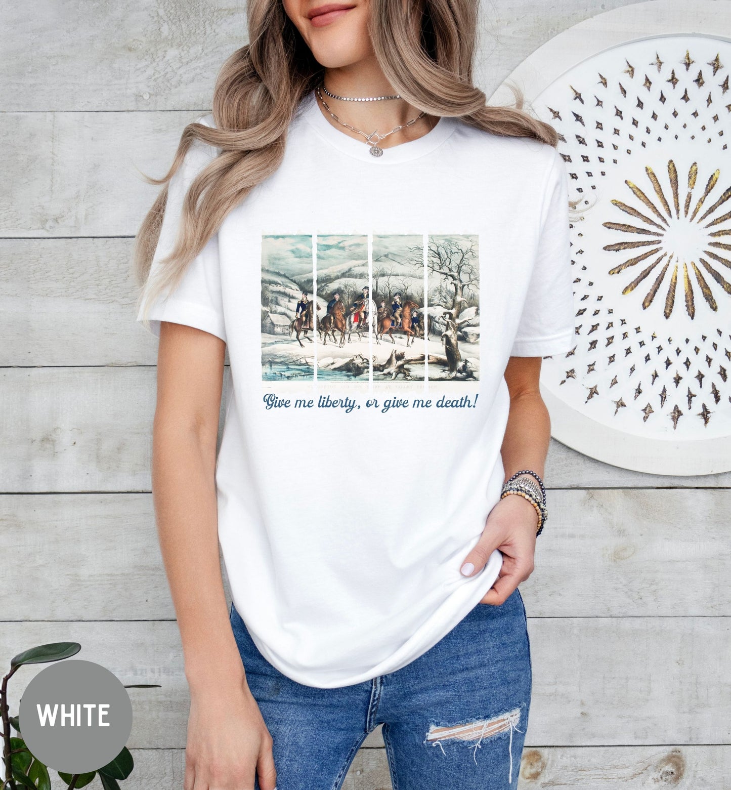 Give Me Liberty Or Give Me Death Shirt | Patriotic American History Tee | Revolutionary War Shirt | Freedom Shirt | Fourth of July Tee