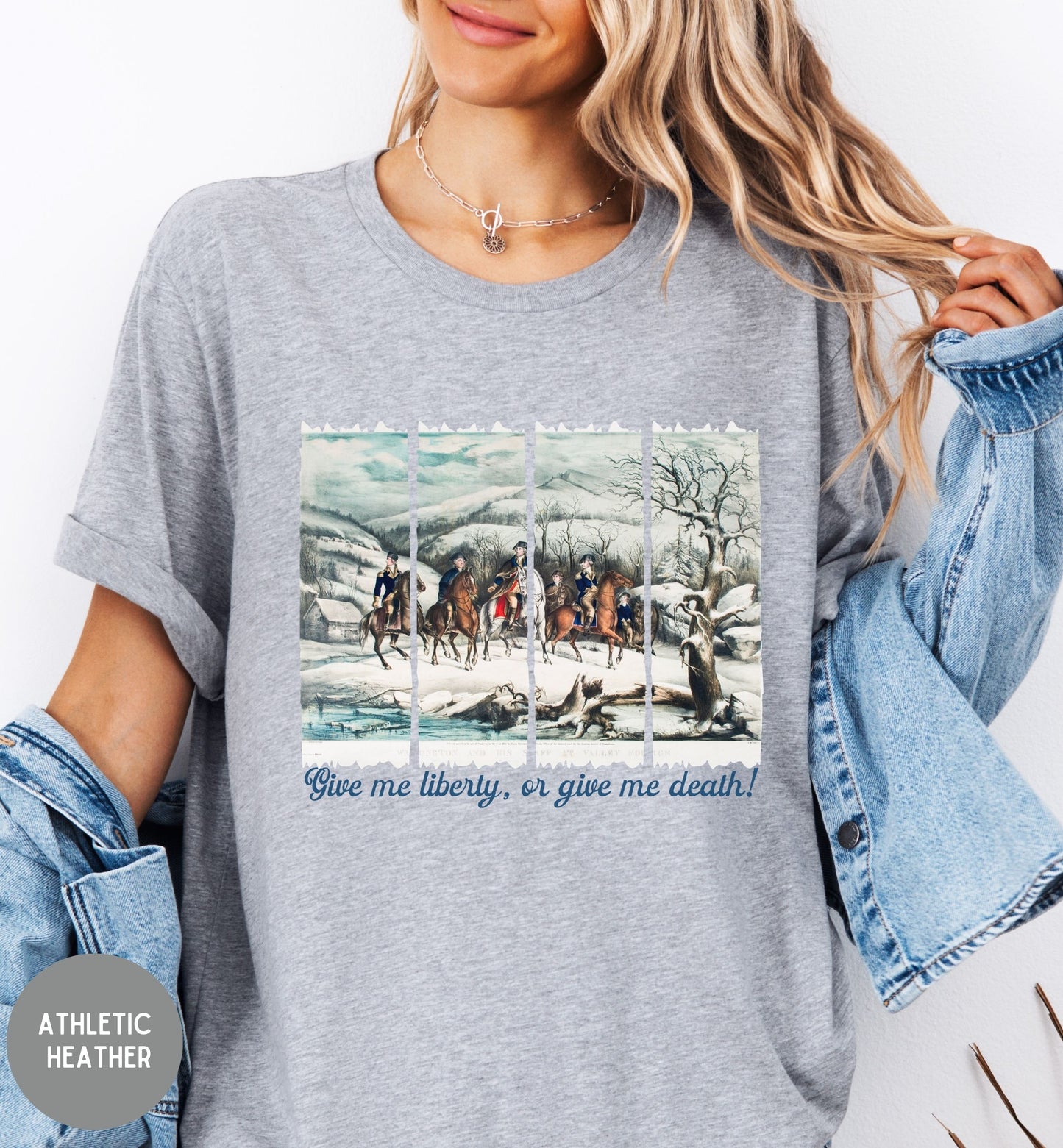 Give Me Liberty Or Give Me Death Shirt | Patriotic American History Tee | Revolutionary War Shirt | Freedom Shirt | Fourth of July Tee