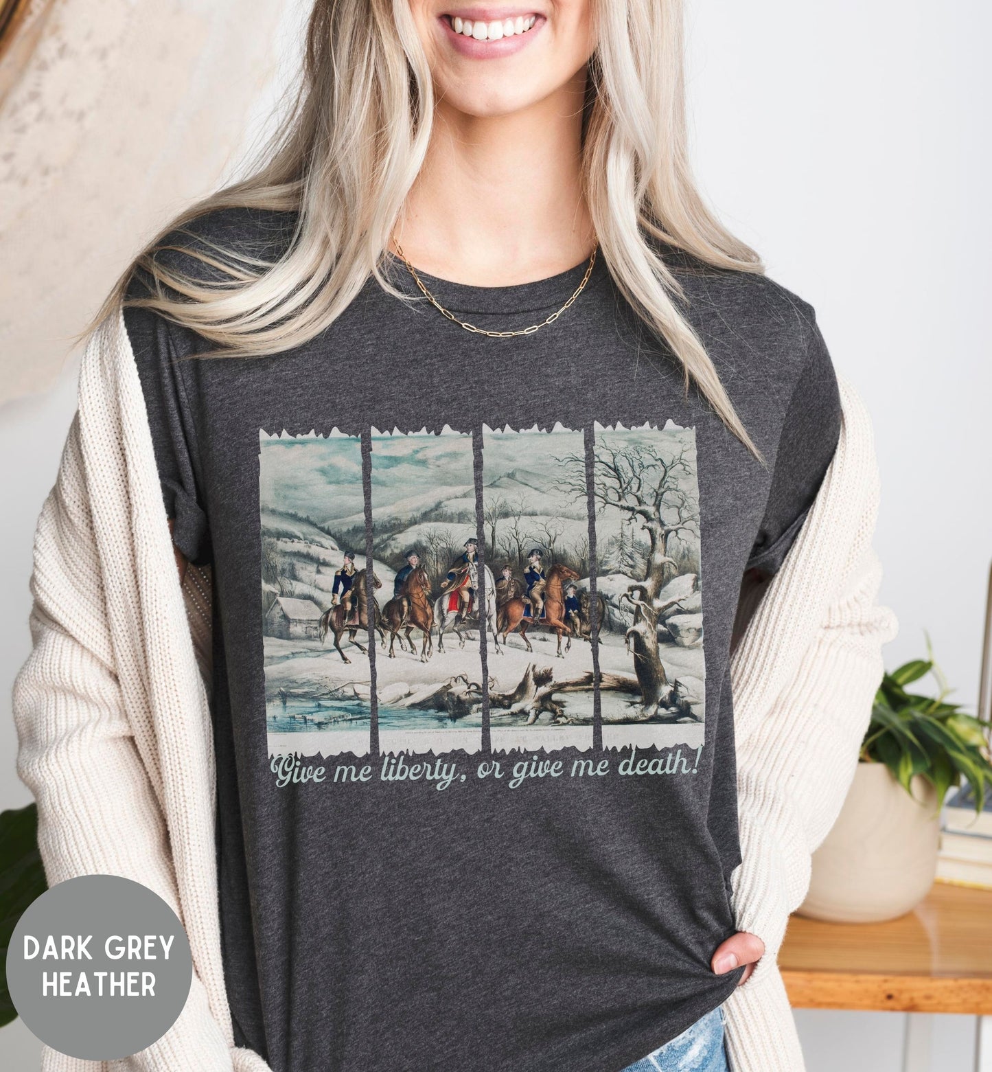 Give Me Liberty Or Give Me Death Shirt | Patriotic American History Tee | Revolutionary War Shirt | Freedom Shirt | Fourth of July Tee