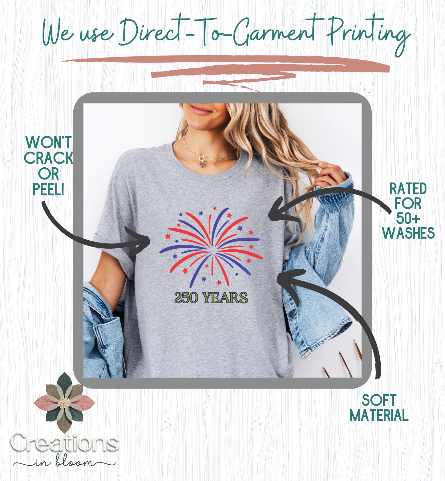 America 250 Years Shirt, Patriotic Fireworks T-Shirt, USA Anniversary Tee, 4th of July Celebration Shirt, USA pride, Womans Tee, BBQ shirt