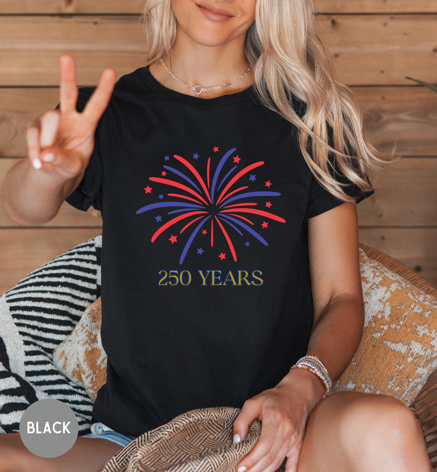 America 250 Years Shirt, Patriotic Fireworks T-Shirt, USA Anniversary Tee, 4th of July Celebration Shirt, USA pride, Womans Tee, BBQ shirt