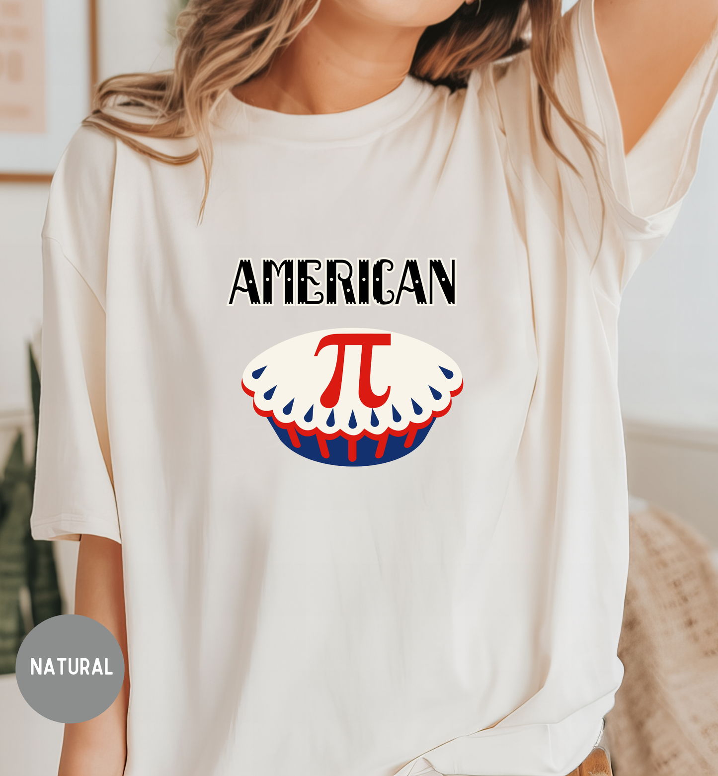 American Pi T-Shirt | Funny Patriotic Math Shirt | Fourth of July Pie Tee | Unisex Americana Graphic Shirt
