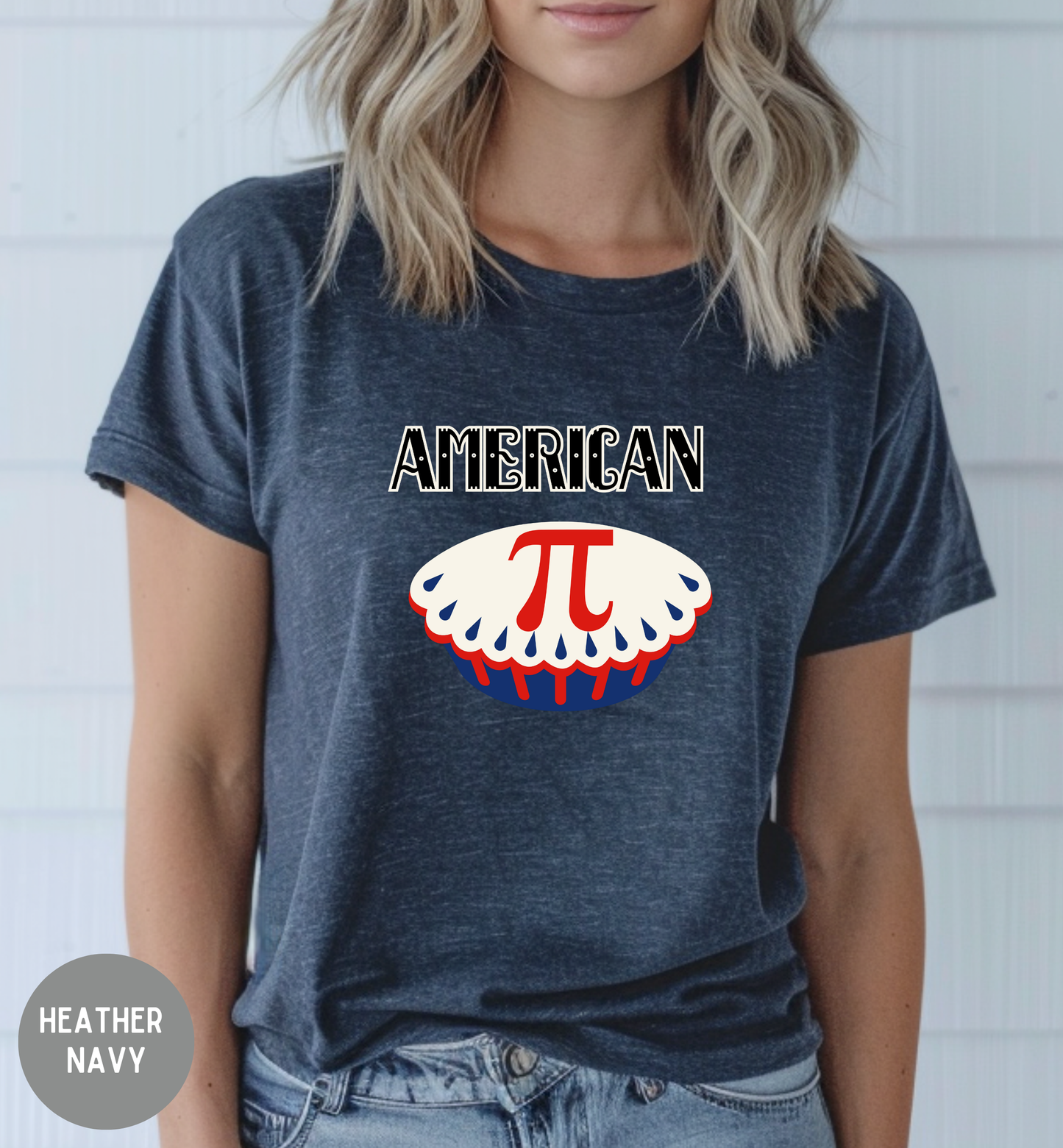 American Pi T-Shirt | Funny Patriotic Math Shirt | Fourth of July Pie Tee | Unisex Americana Graphic Shirt
