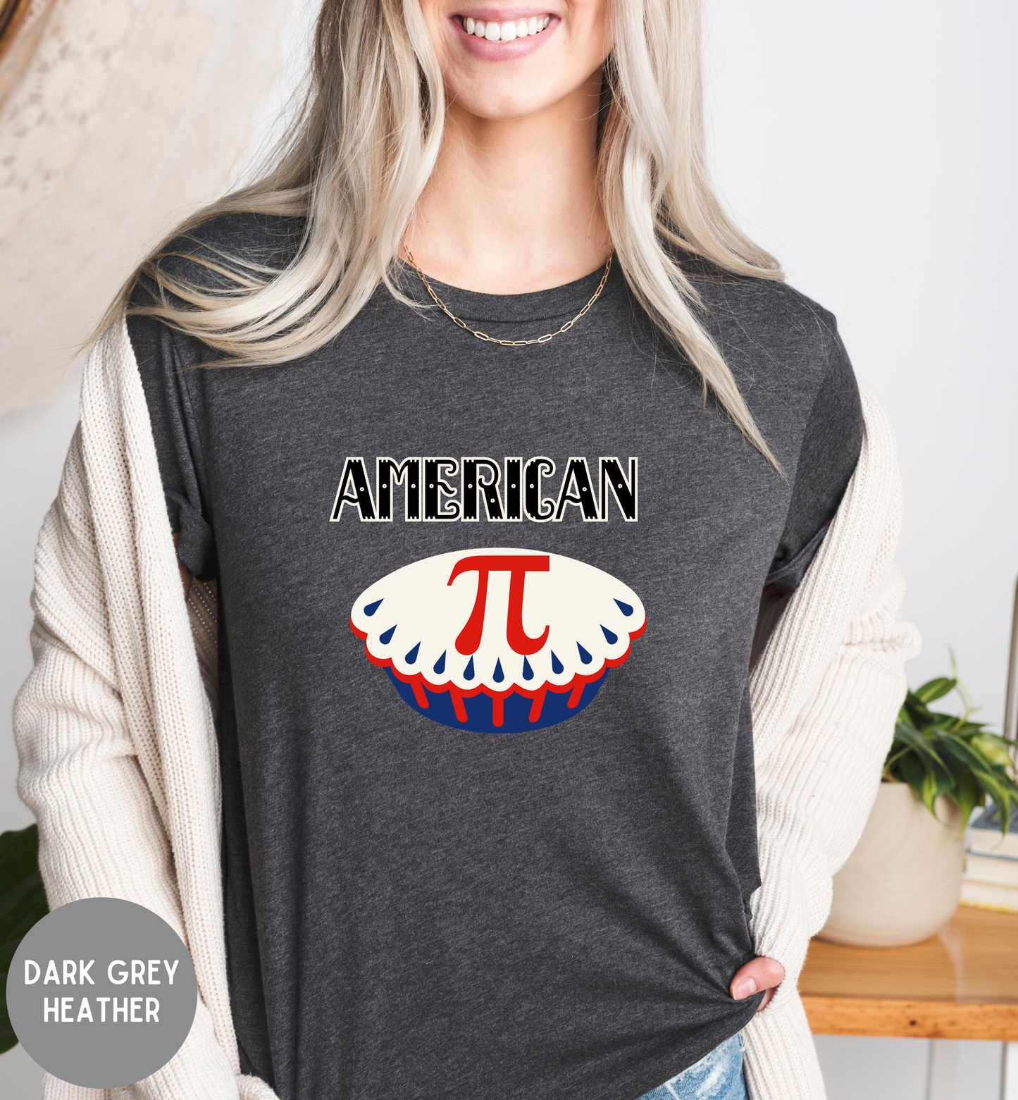 American Pi T-Shirt | Funny Patriotic Math Shirt | Fourth of July Pie Tee | Unisex Americana Graphic Shirt