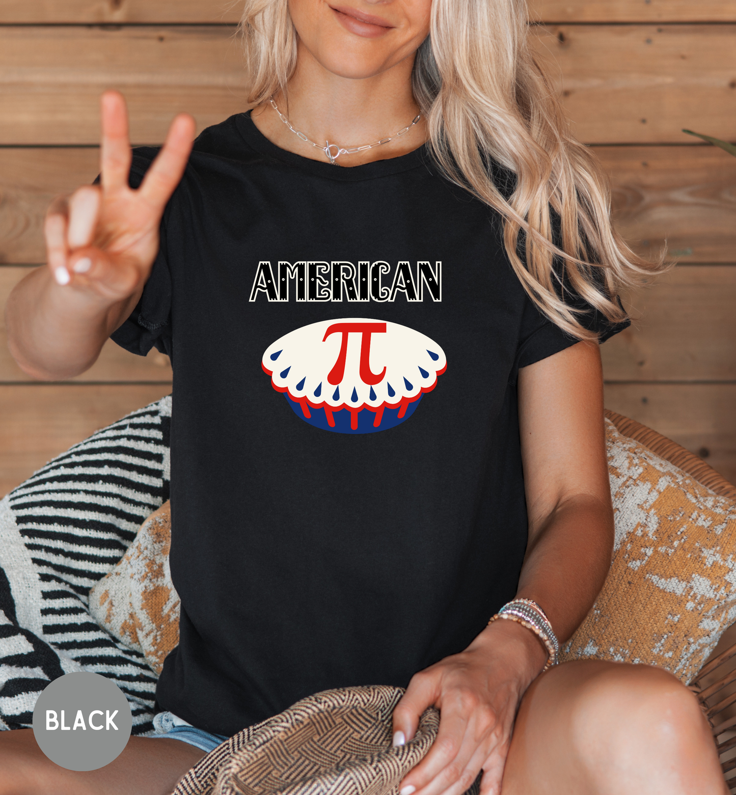 American Pi T-Shirt | Funny Patriotic Math Shirt | Fourth of July Pie Tee | Unisex Americana Graphic Shirt