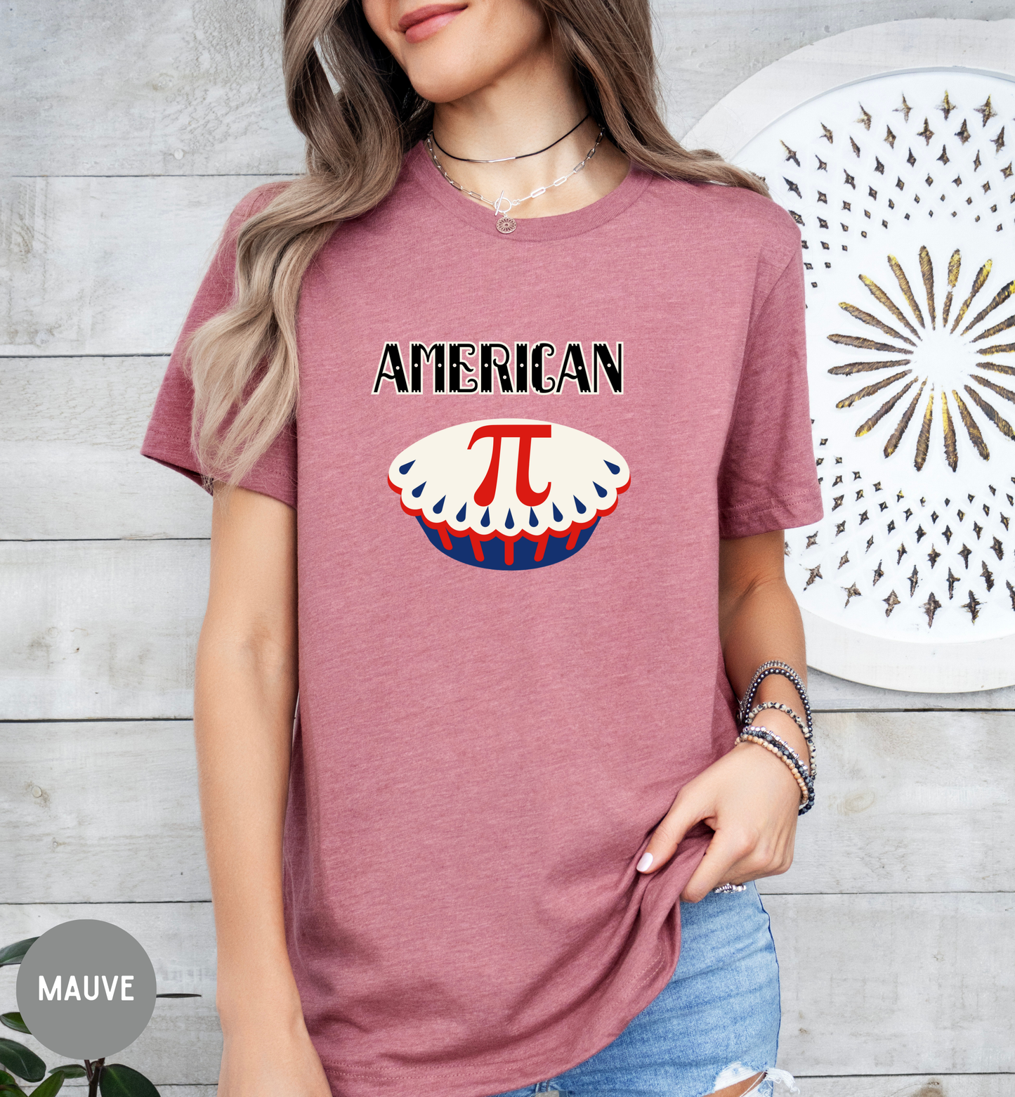 American Pi T-Shirt | Funny Patriotic Math Shirt | Fourth of July Pie Tee | Unisex Americana Graphic Shirt
