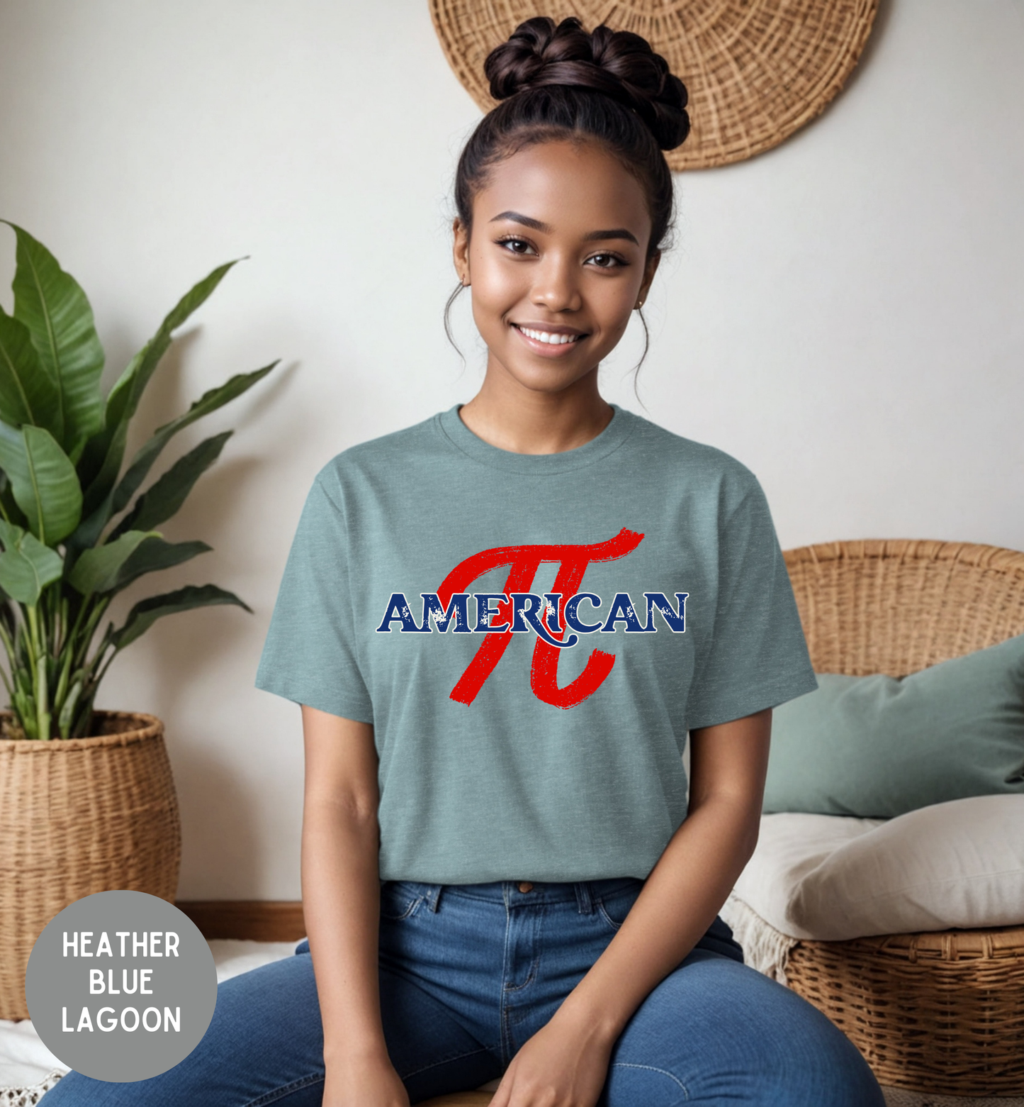 American Pi T-Shirt | Patriotic Math Shirt | Funny Americana Graphic Tee | Fourth of July Unisex Shirt
