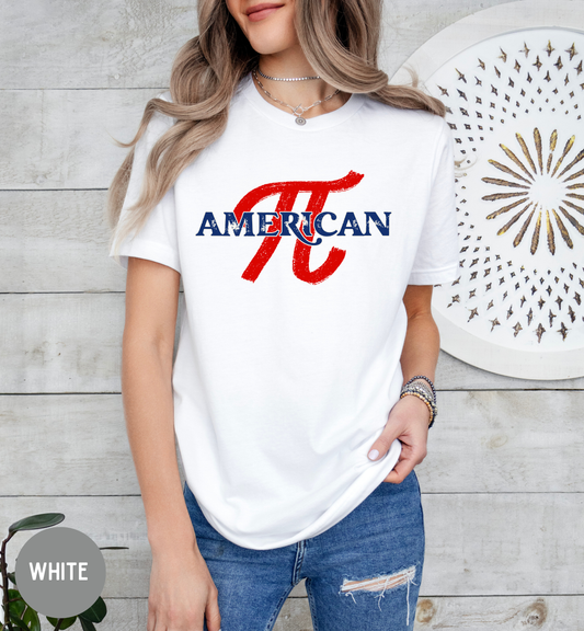 American Pi T-Shirt | Patriotic Math Shirt | Funny Americana Graphic Tee | Fourth of July Unisex Shirt
