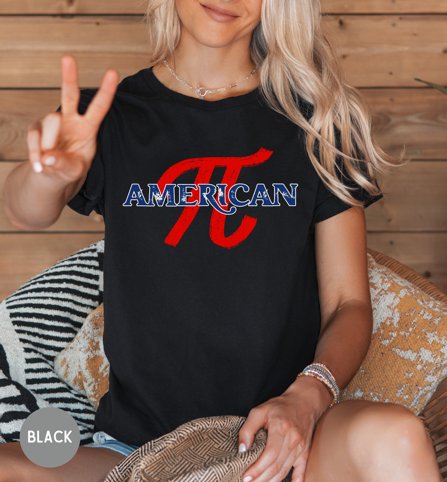 American Pi T-Shirt | Patriotic Math Shirt | Funny Americana Graphic Tee | Fourth of July Unisex Shirt