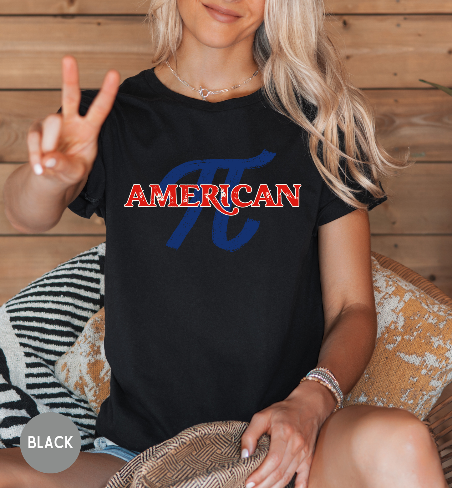American Pi T-Shirt | Patriotic Math Shirt | Funny Americana Graphic Tee | Fourth of July Unisex Shirt
