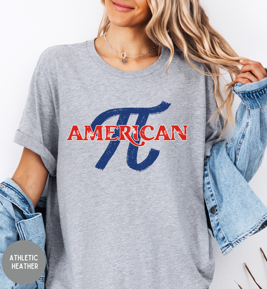 American Pi T-Shirt | Patriotic Math Shirt | Funny Americana Graphic Tee | Fourth of July Unisex Shirt