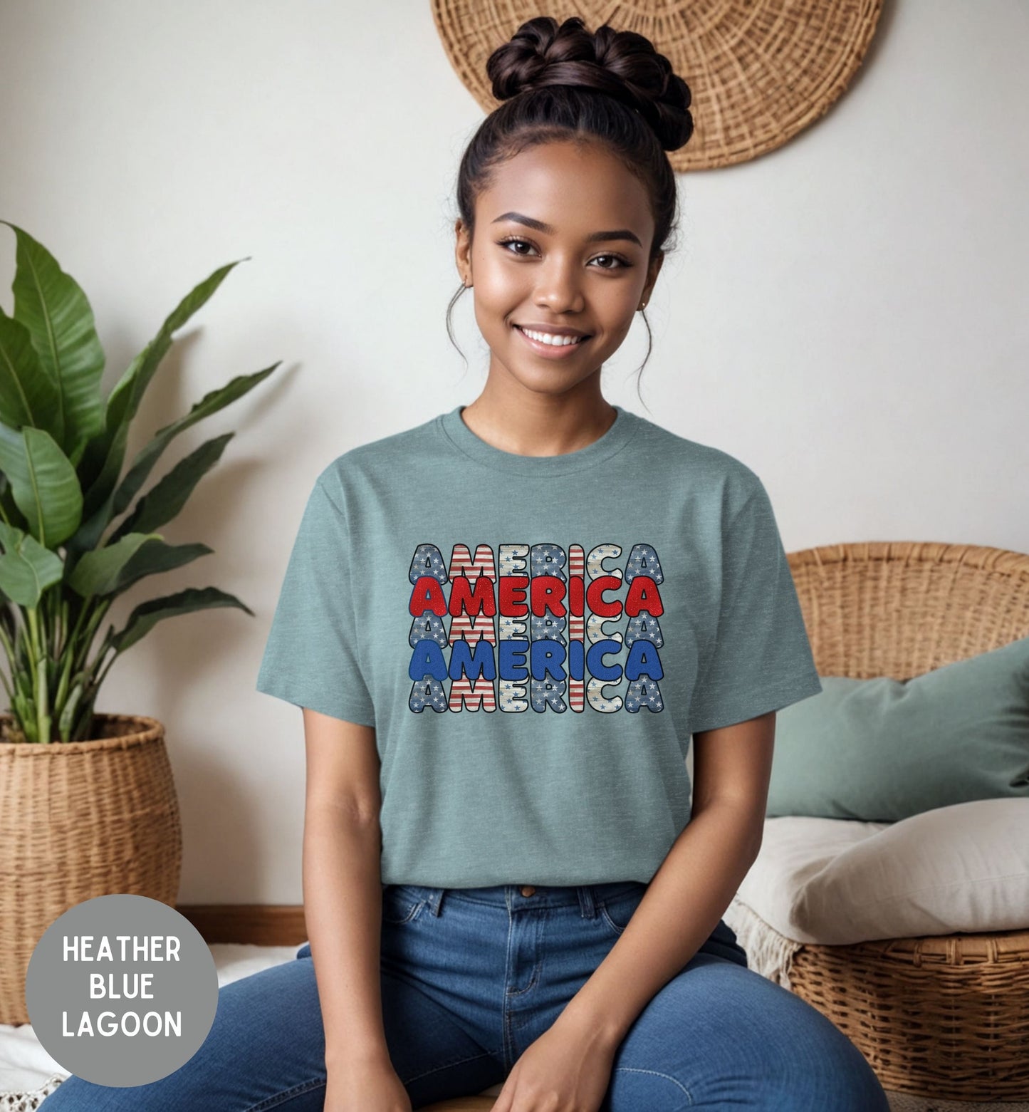 America Patriotic TShirt, Red White Blue, USA Graphic Tee, Fourth of July Shirt, Patriotic tee, Stars and Stripes, Americas 250th, USA Pride