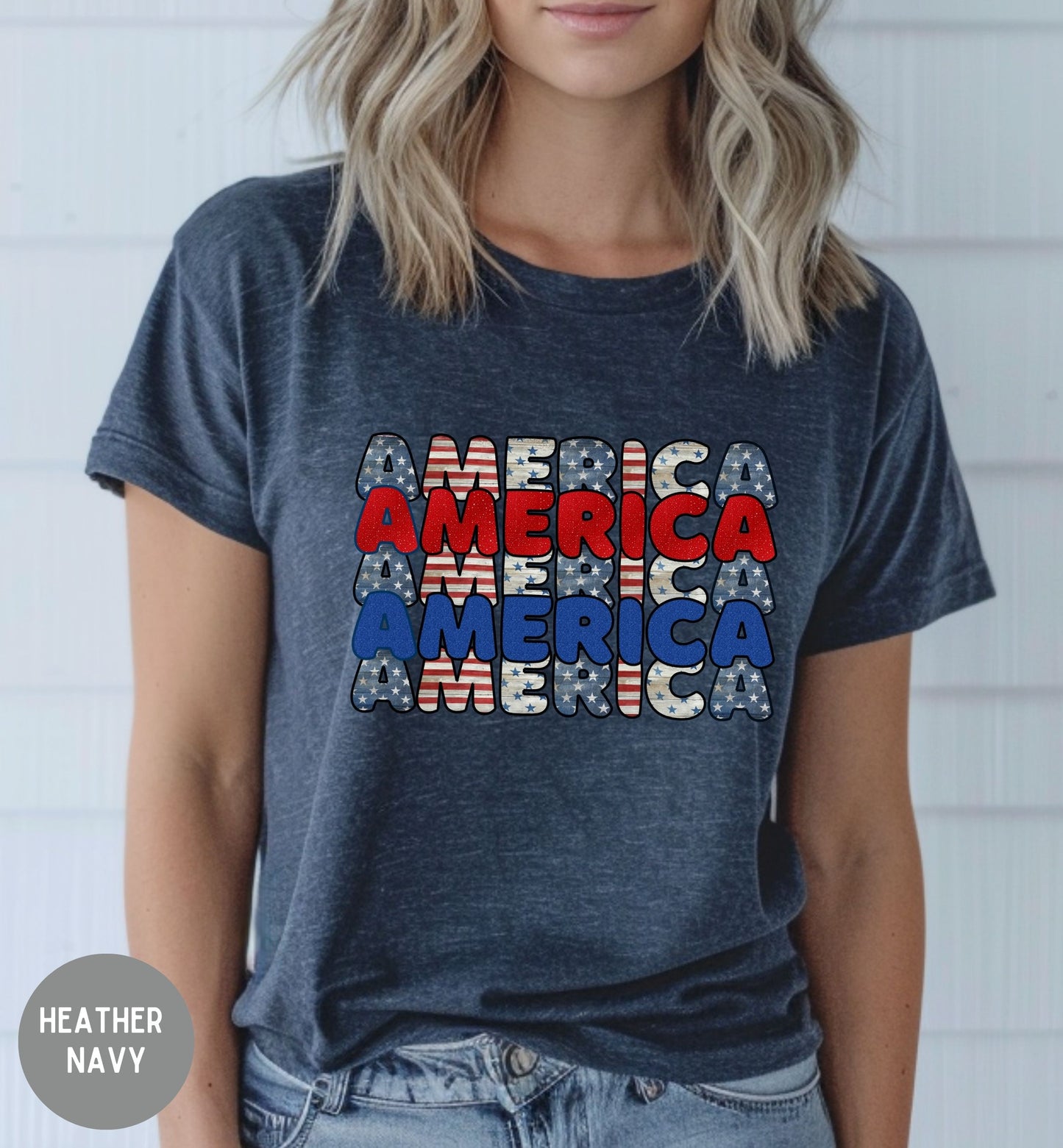 America Patriotic TShirt, Red White Blue, USA Graphic Tee, Fourth of July Shirt, Patriotic tee, Stars and Stripes, Americas 250th, USA Pride