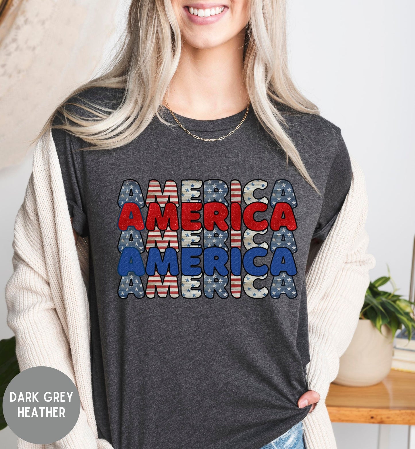 America Patriotic TShirt, Red White Blue, USA Graphic Tee, Fourth of July Shirt, Patriotic tee, Stars and Stripes, Americas 250th, USA Pride