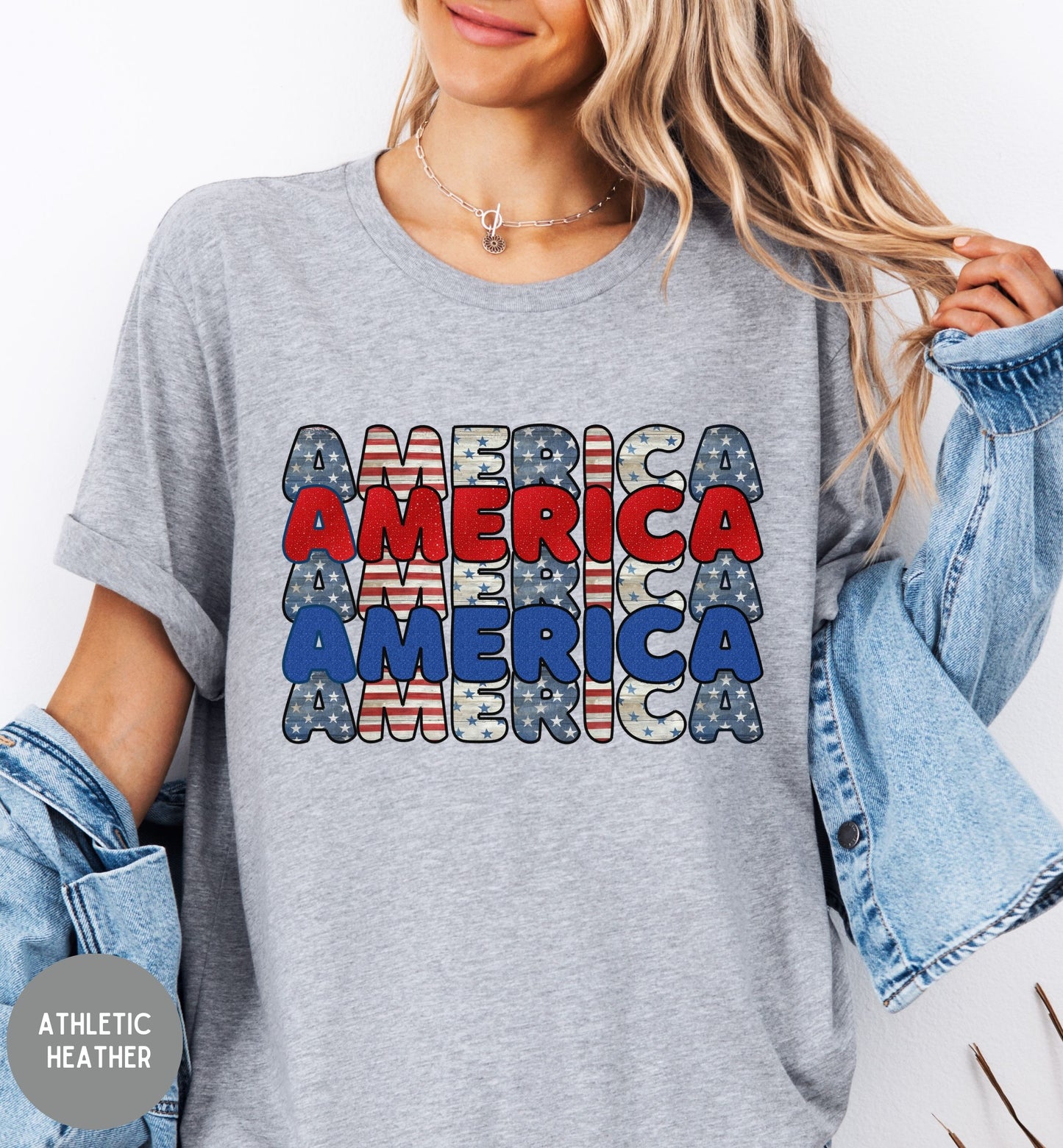America Patriotic TShirt, Red White Blue, USA Graphic Tee, Fourth of July Shirt, Patriotic tee, Stars and Stripes, Americas 250th, USA Pride