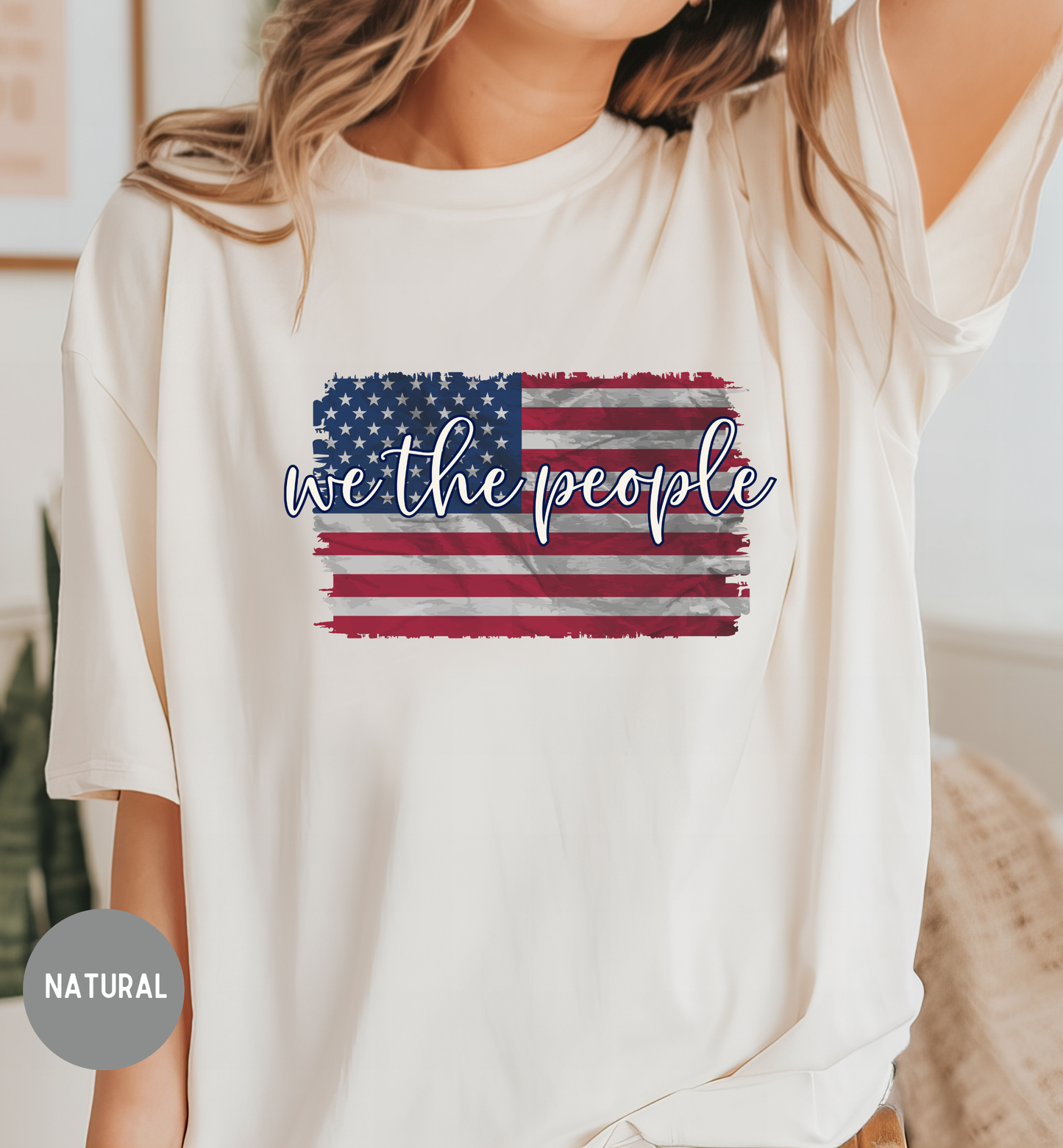 We The People Patriotic T-Shirt | Vintage American Flag Shirt | Freedom Graphic Tee | USA Constitution Shirt | Unisex Fourth of July Tee