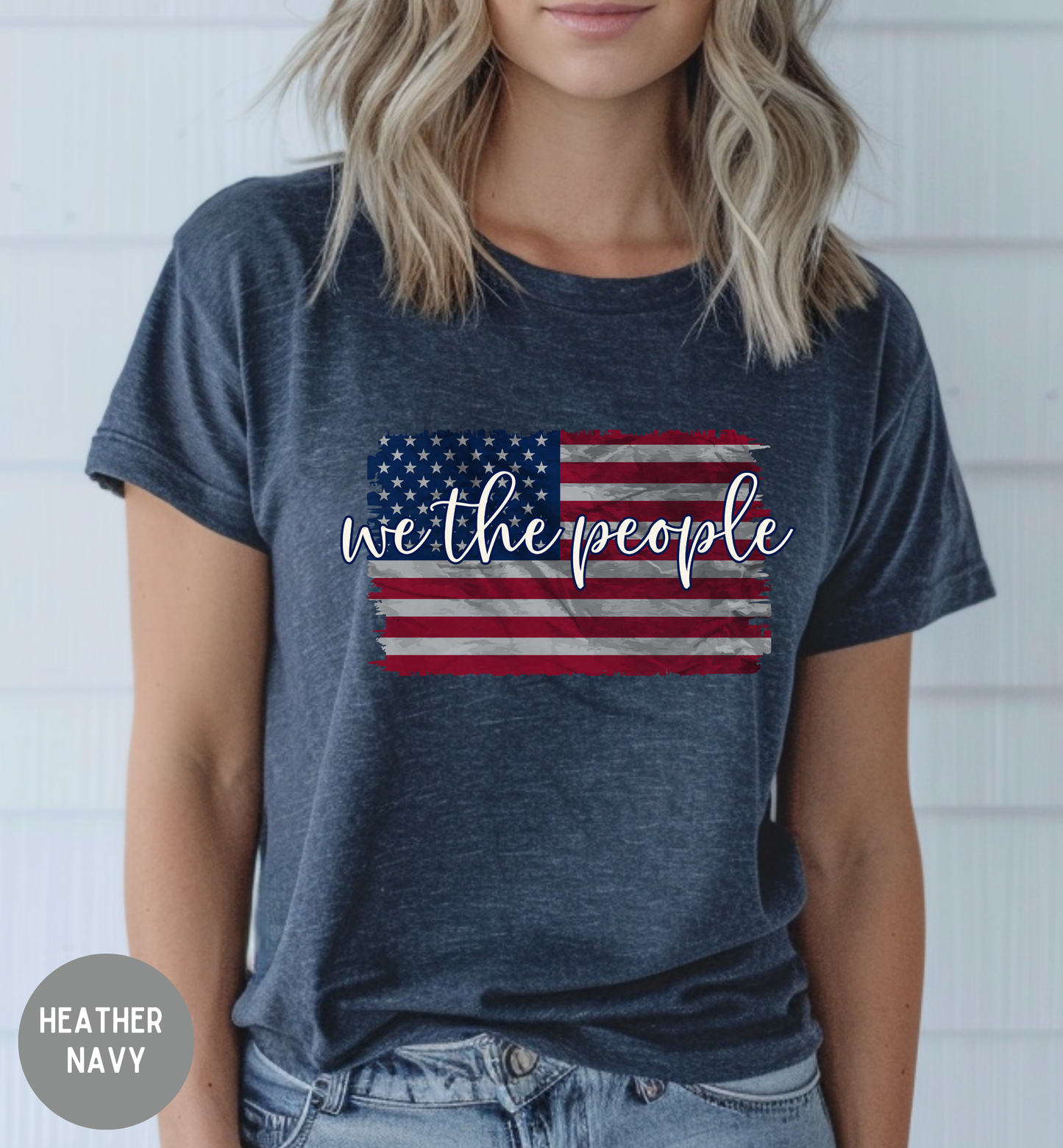 We The People Patriotic T-Shirt | Vintage American Flag Shirt | Freedom Graphic Tee | USA Constitution Shirt | Unisex Fourth of July Tee