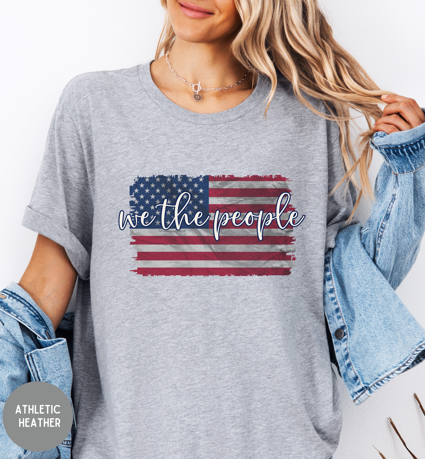 We The People Patriotic T-Shirt | Vintage American Flag Shirt | Freedom Graphic Tee | USA Constitution Shirt | Unisex Fourth of July Tee