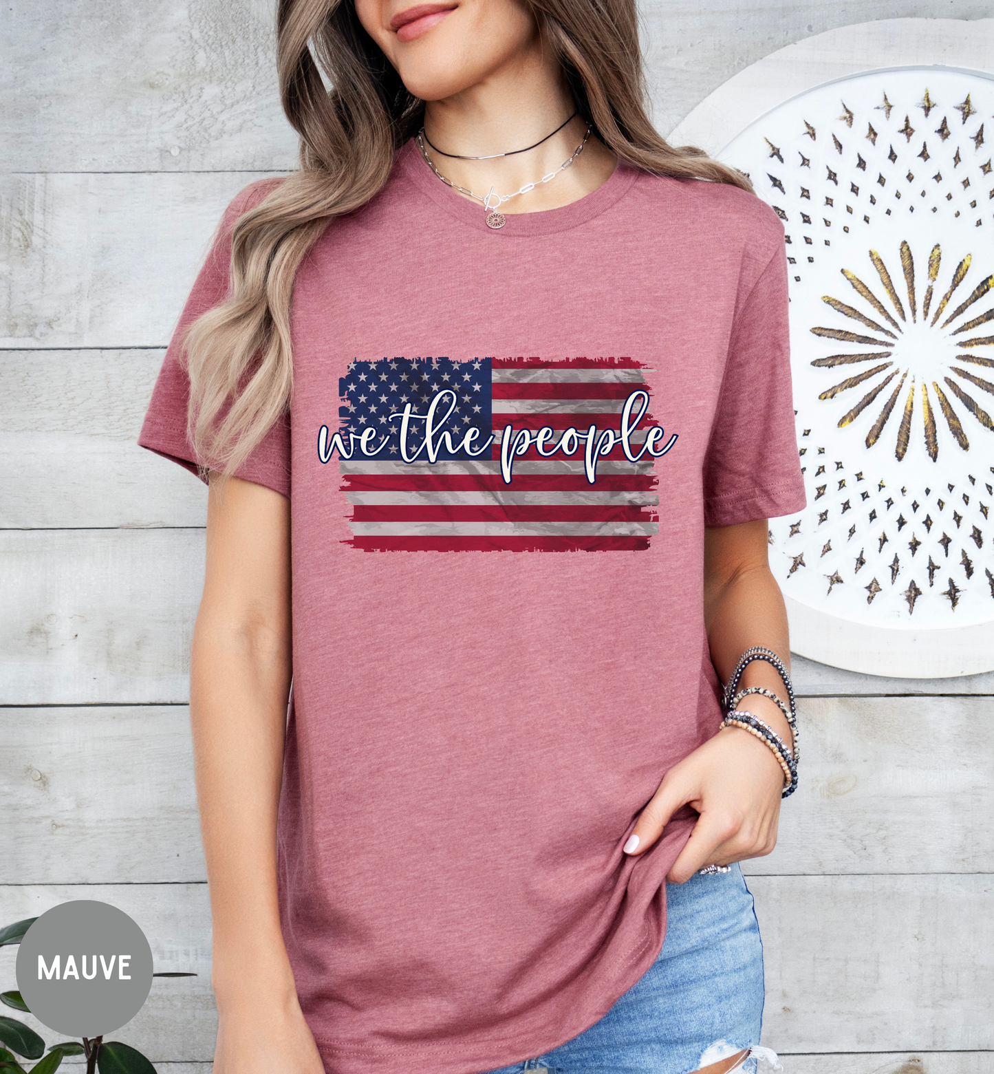 We The People Patriotic T-Shirt | Vintage American Flag Shirt | Freedom Graphic Tee | USA Constitution Shirt | Unisex Fourth of July Tee
