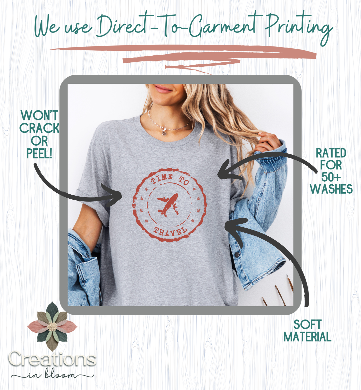 Time to Travel T-Shirt | Vintage Travel Stamp Tee | Wanderlust Graphic Shirt | Adventure Lover Top | Unisex Passport Style Tee
