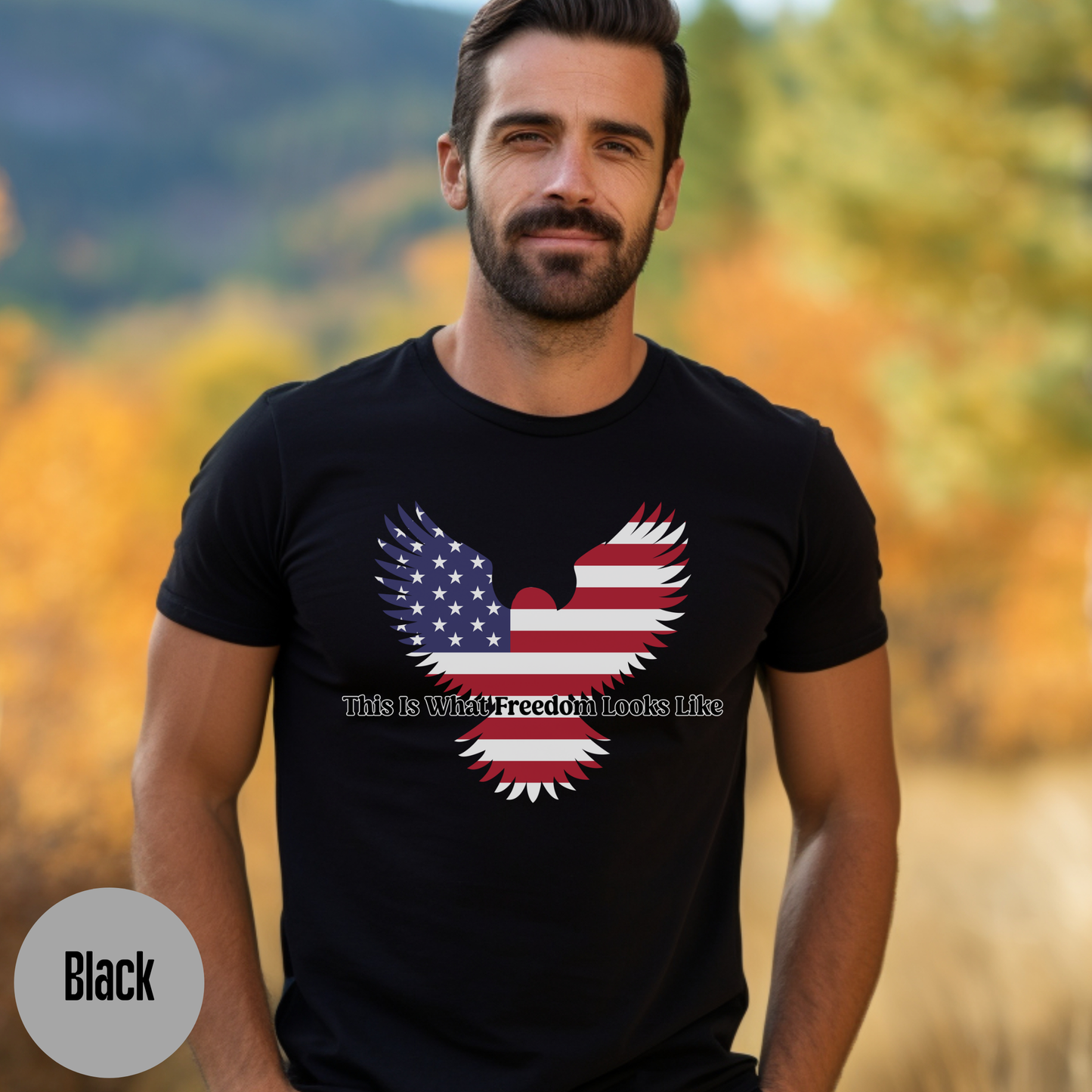 This Is What Freedom Looks Like T-Shirt,  Patriotic Eagle USA Shirt, American Flag Graphic, 4th of July Shirt, Veteran Support Tee, Unisex