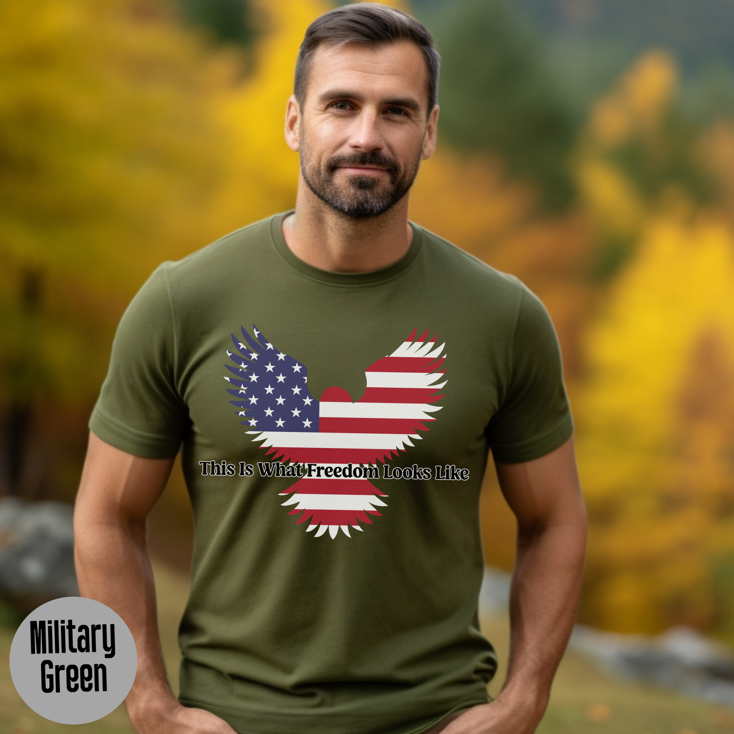 This Is What Freedom Looks Like T-Shirt,  Patriotic Eagle USA Shirt, American Flag Graphic, 4th of July Shirt, Veteran Support Tee, Unisex