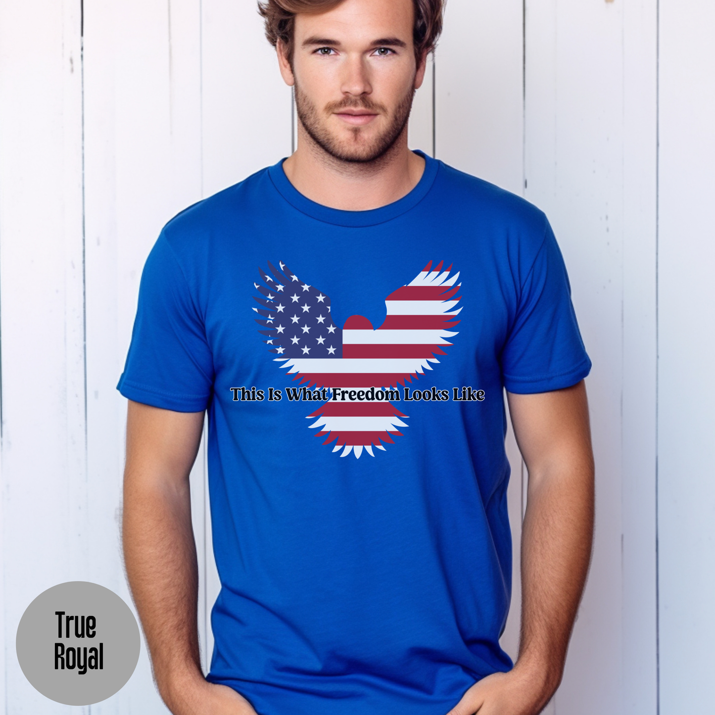 This Is What Freedom Looks Like T-Shirt,  Patriotic Eagle USA Shirt, American Flag Graphic, 4th of July Shirt, Veteran Support Tee, Unisex
