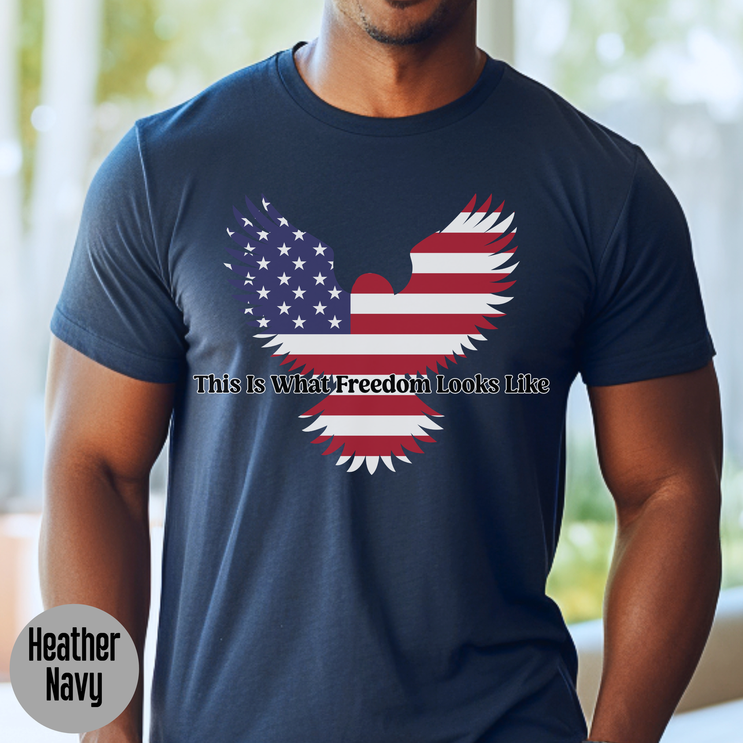 This Is What Freedom Looks Like T-Shirt,  Patriotic Eagle USA Shirt, American Flag Graphic, 4th of July Shirt, Veteran Support Tee, Unisex