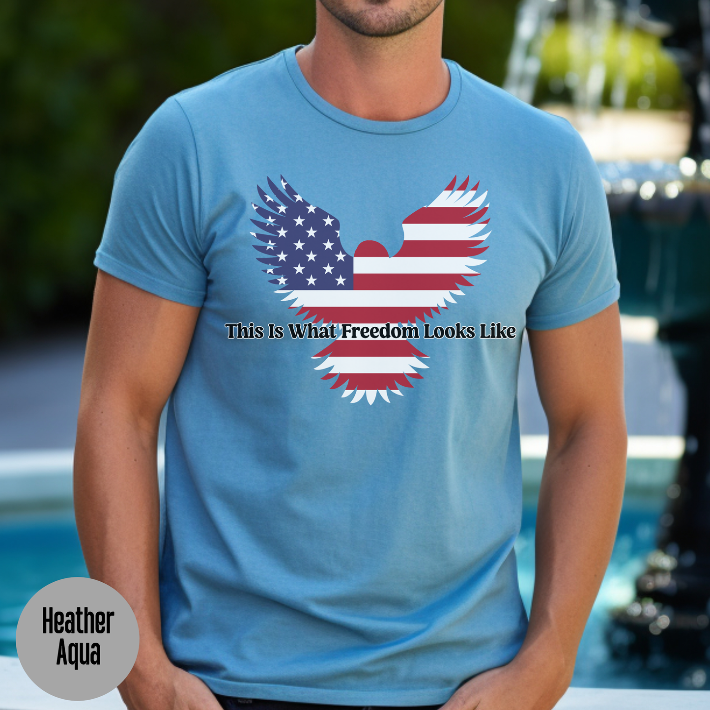This Is What Freedom Looks Like T-Shirt,  Patriotic Eagle USA Shirt, American Flag Graphic, 4th of July Shirt, Veteran Support Tee, Unisex