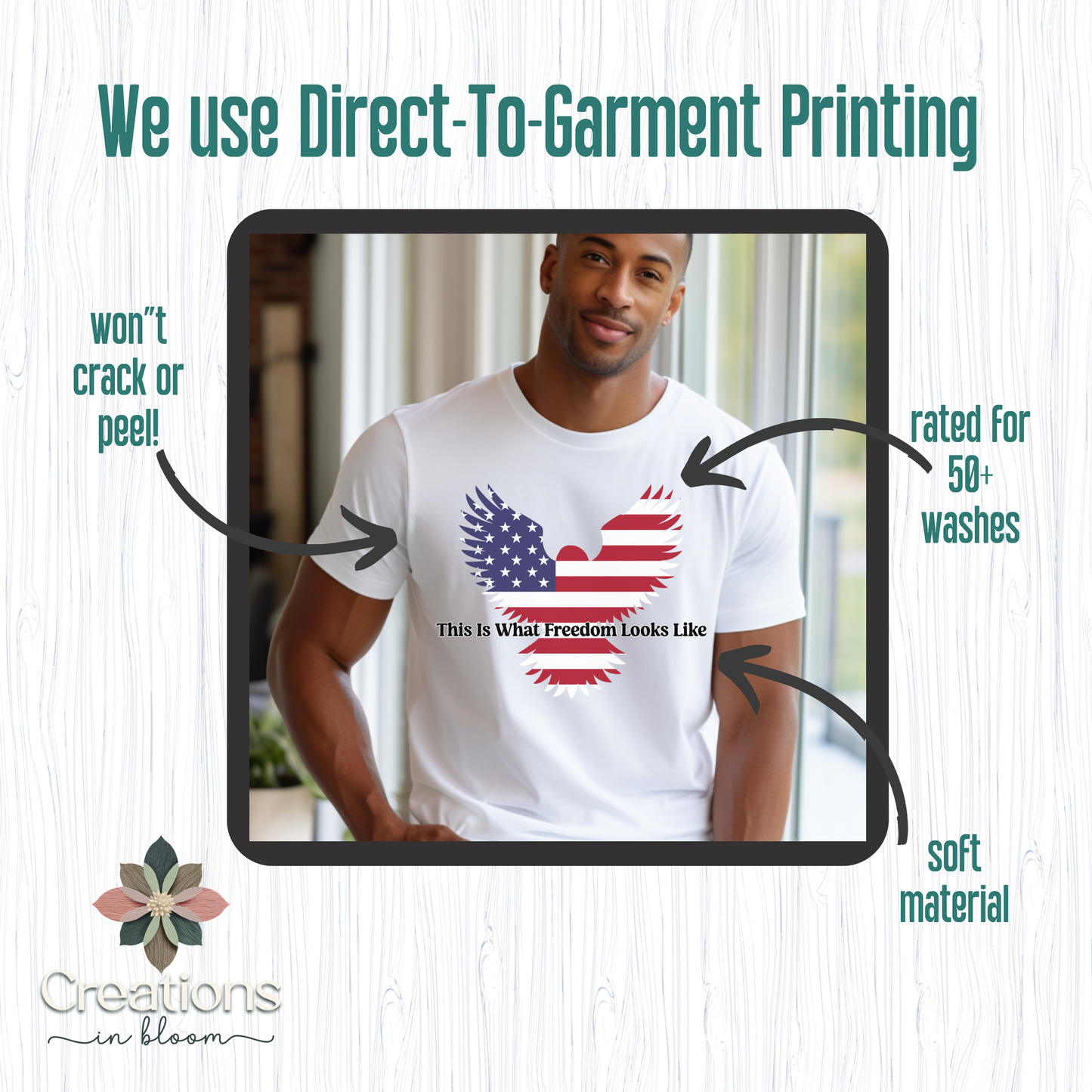 This Is What Freedom Looks Like T-Shirt,  Patriotic Eagle USA Shirt, American Flag Graphic, 4th of July Shirt, Veteran Support Tee, Unisex