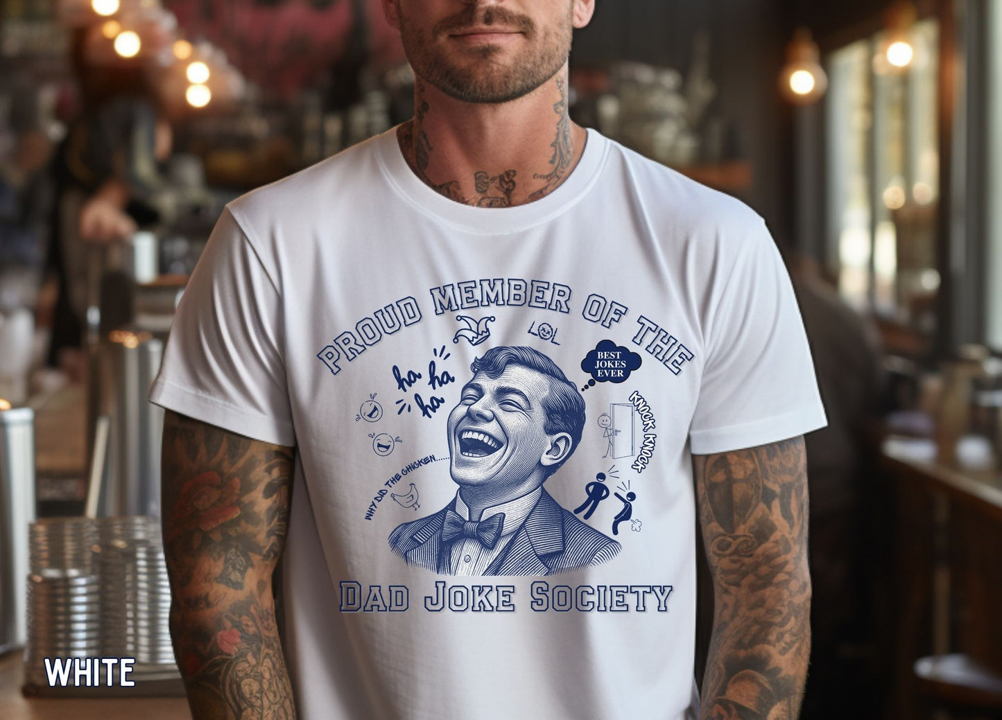 Dad Joke Society Shirt, Funny Dad Shirt, Proud Member Dad Tee, Father's Day Gift, Humor Gift for Dad, New Father gift.