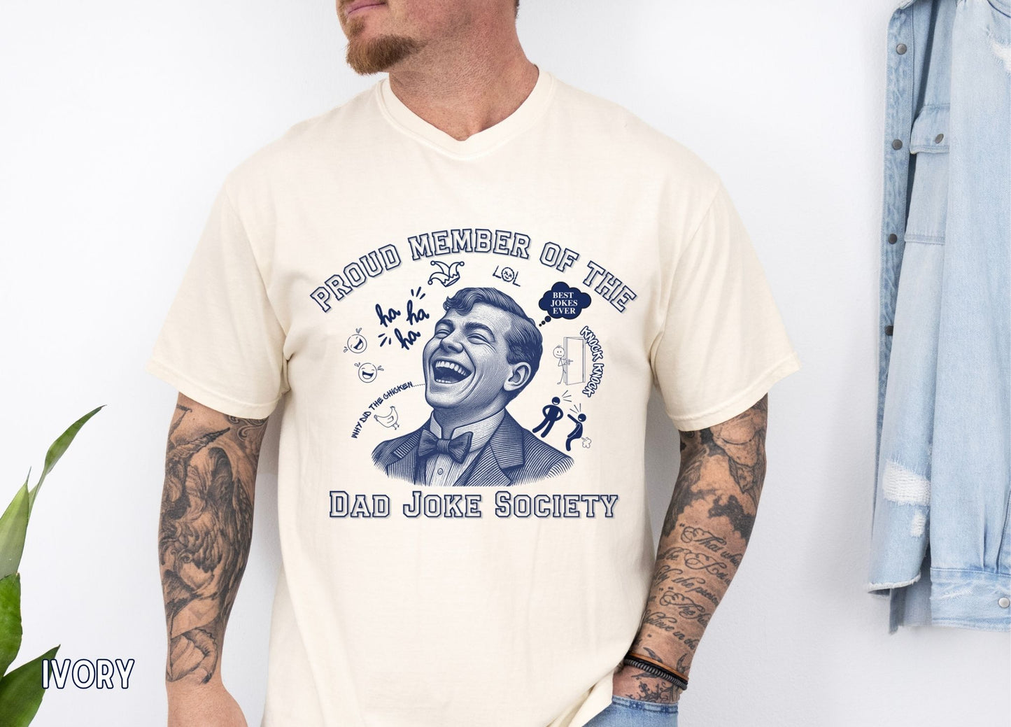 Dad Joke Society Shirt, Funny Dad Shirt, Proud Member Dad Tee, Father's Day Gift, Humor Gift for Dad, New Father gift.