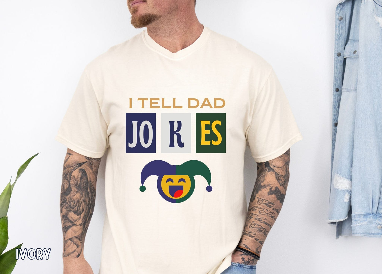 I Tell Dad Jokes Shirt, Funny Dad Humor Tee, Joker Pun Shirt, Dad Life T-Shirt, Father's Day Gift, Funny Graphic Tee