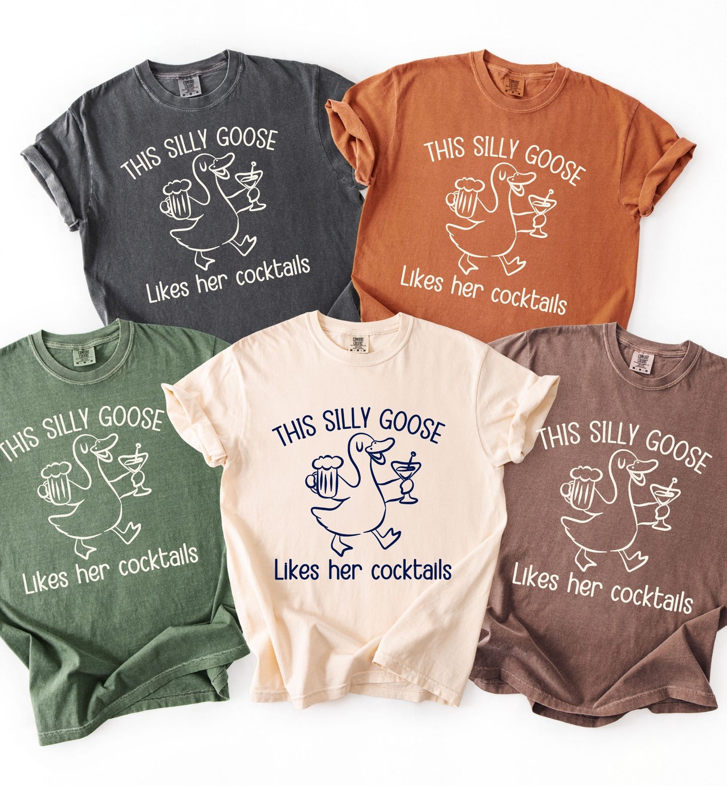 This Silly Goose Shirt, Funny Goose Cocktail Tee, Girls Night Shirt, Cute Drinking Shirt, Bachelorette Party Tee, Humor Graphic Tee.
