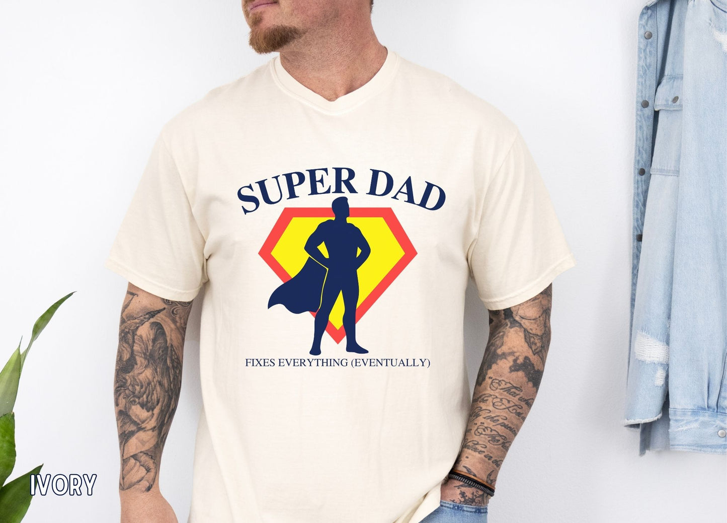 Super Dad Fixes Everything Shirt, Funny Dad Tee, Fathers Day Gift, Superhero Dad Shirt, Husband gift, Gift for Dad, Humor Shirt