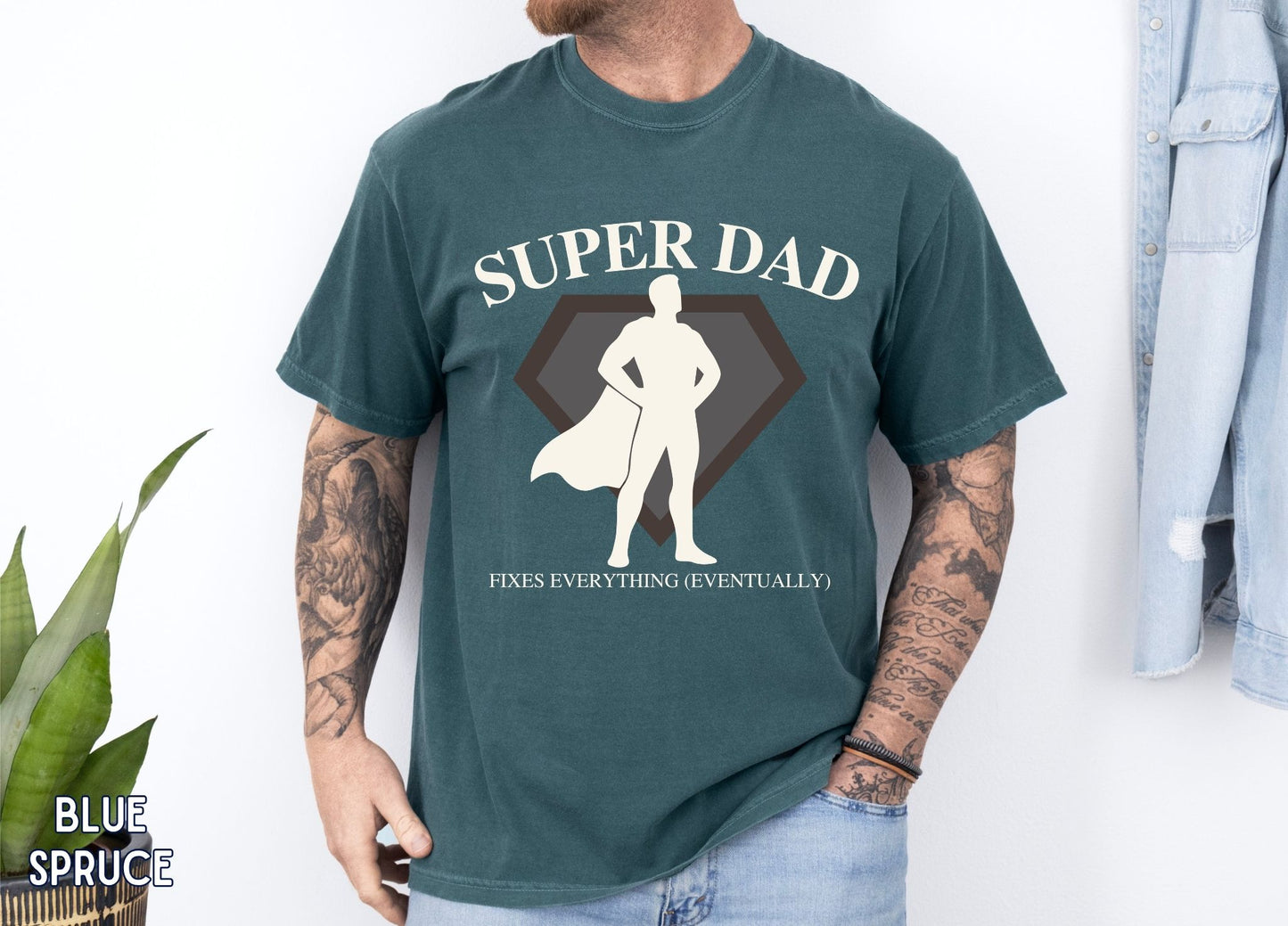 Super Dad Fixes Everything Shirt, Funny Dad Tee, Fathers Day Gift, Superhero Dad Shirt, Husband gift, Gift for Dad, Humor Shirt