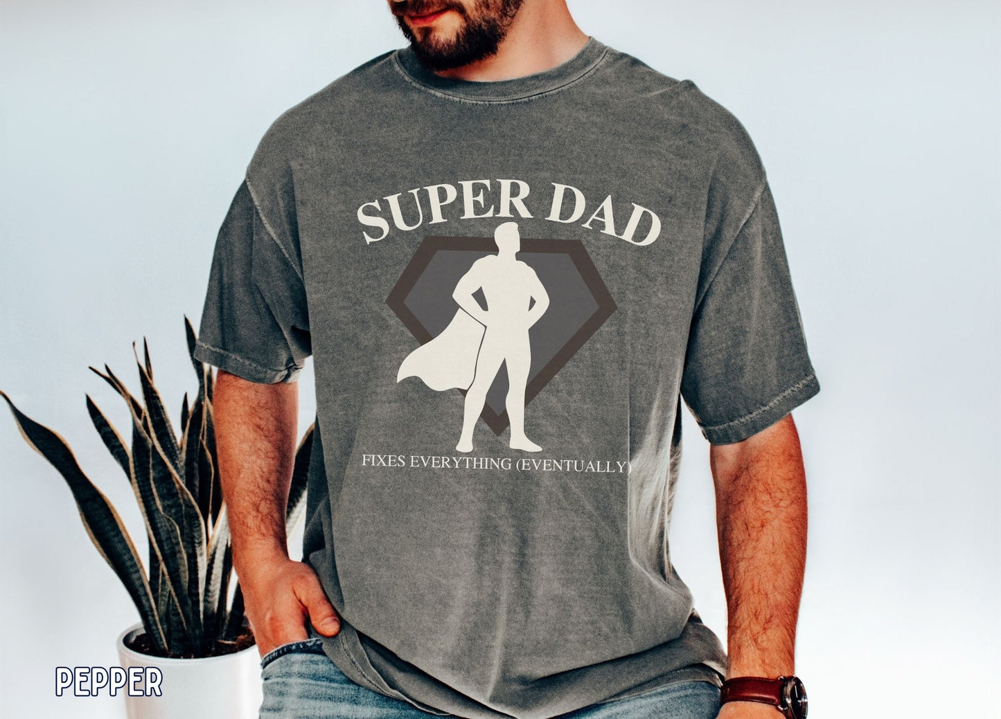 Super Dad Fixes Everything Shirt, Funny Dad Tee, Fathers Day Gift, Superhero Dad Shirt, Husband gift, Gift for Dad, Humor Shirt