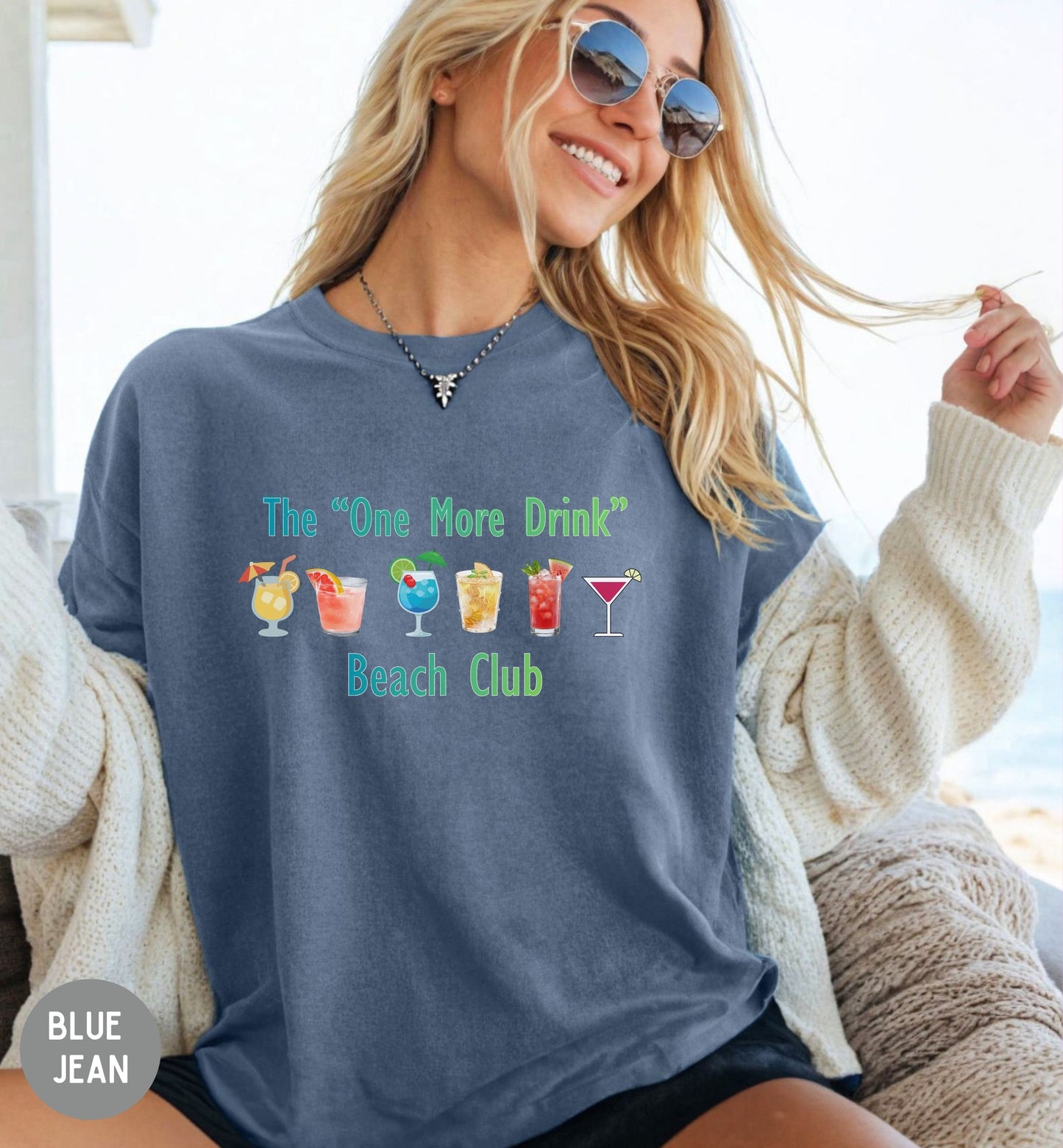One More Drink Beach Club Shirt, Funny Beach Shirt, Summer Vacation Tee, Party Shirt, Tropical Drink Shirt, Beach Trip Gift