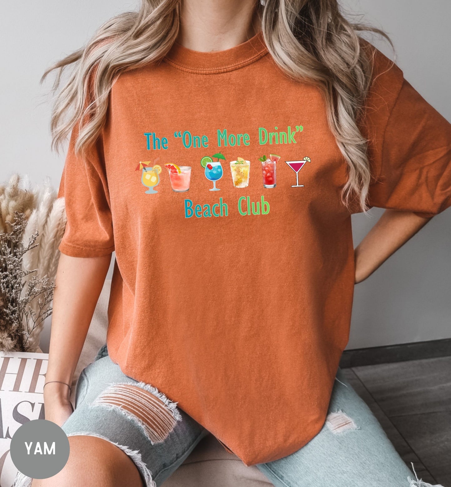 One More Drink Beach Club Shirt, Funny Beach Shirt, Summer Vacation Tee, Party Shirt, Tropical Drink Shirt, Beach Trip Gift
