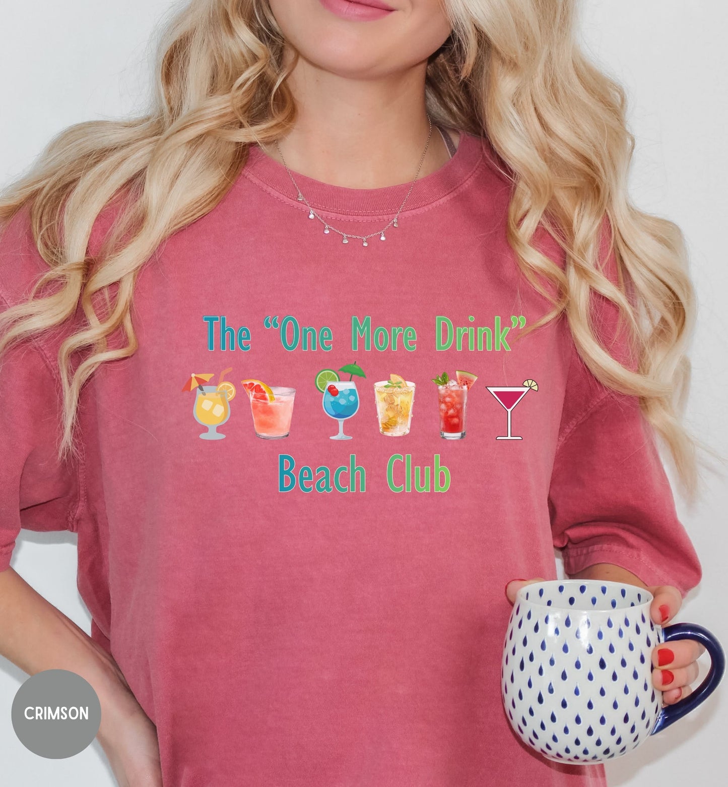 One More Drink Beach Club Shirt, Funny Beach Shirt, Summer Vacation Tee, Party Shirt, Tropical Drink Shirt, Beach Trip Gift