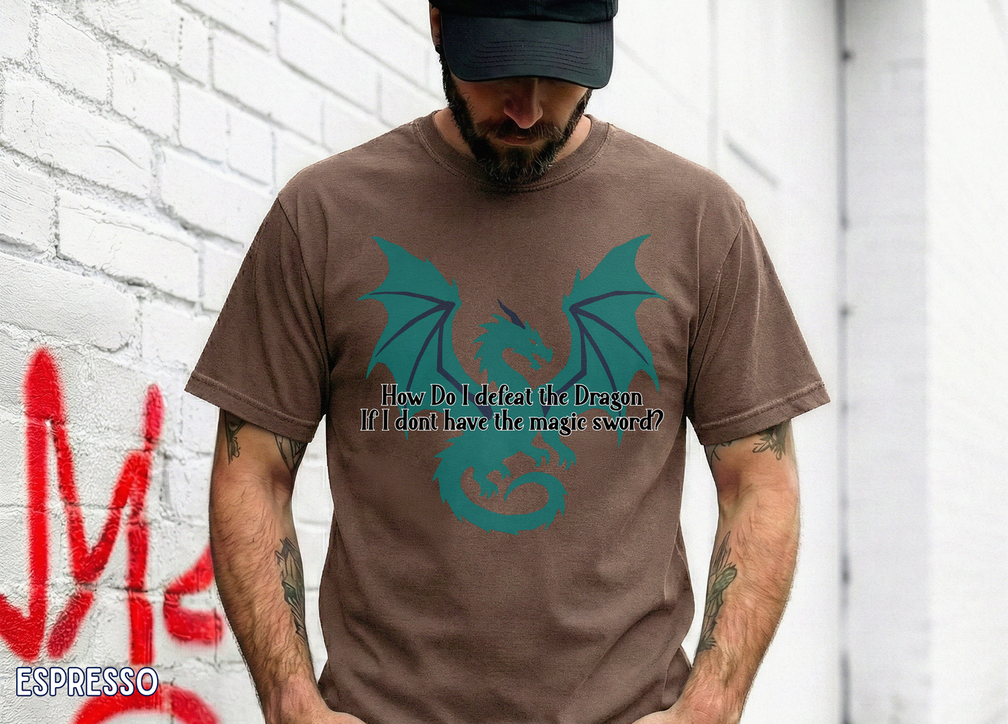 How Do I Defeat the Dragon If I Don't Have the Magic Sword? Funny Fantasy Gamer T-Shirt | RPG Nerd Gift | Dragon Lover Tee