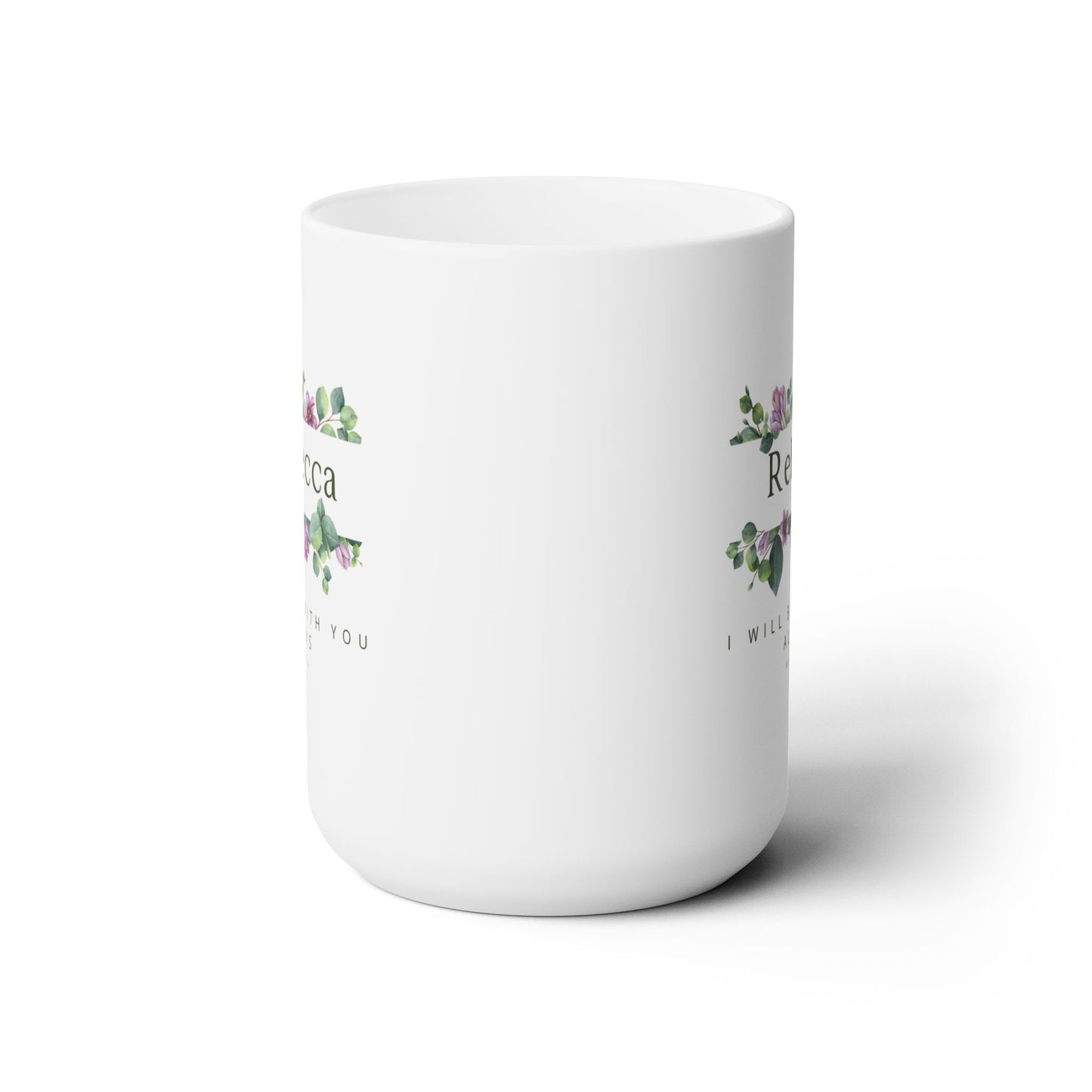 Personalized name Coffee mug. Floral mug, Faith mugs, Bible verse mugs, Custom name gifts, Cristian mug, Inspirational gifts, mugs for her.