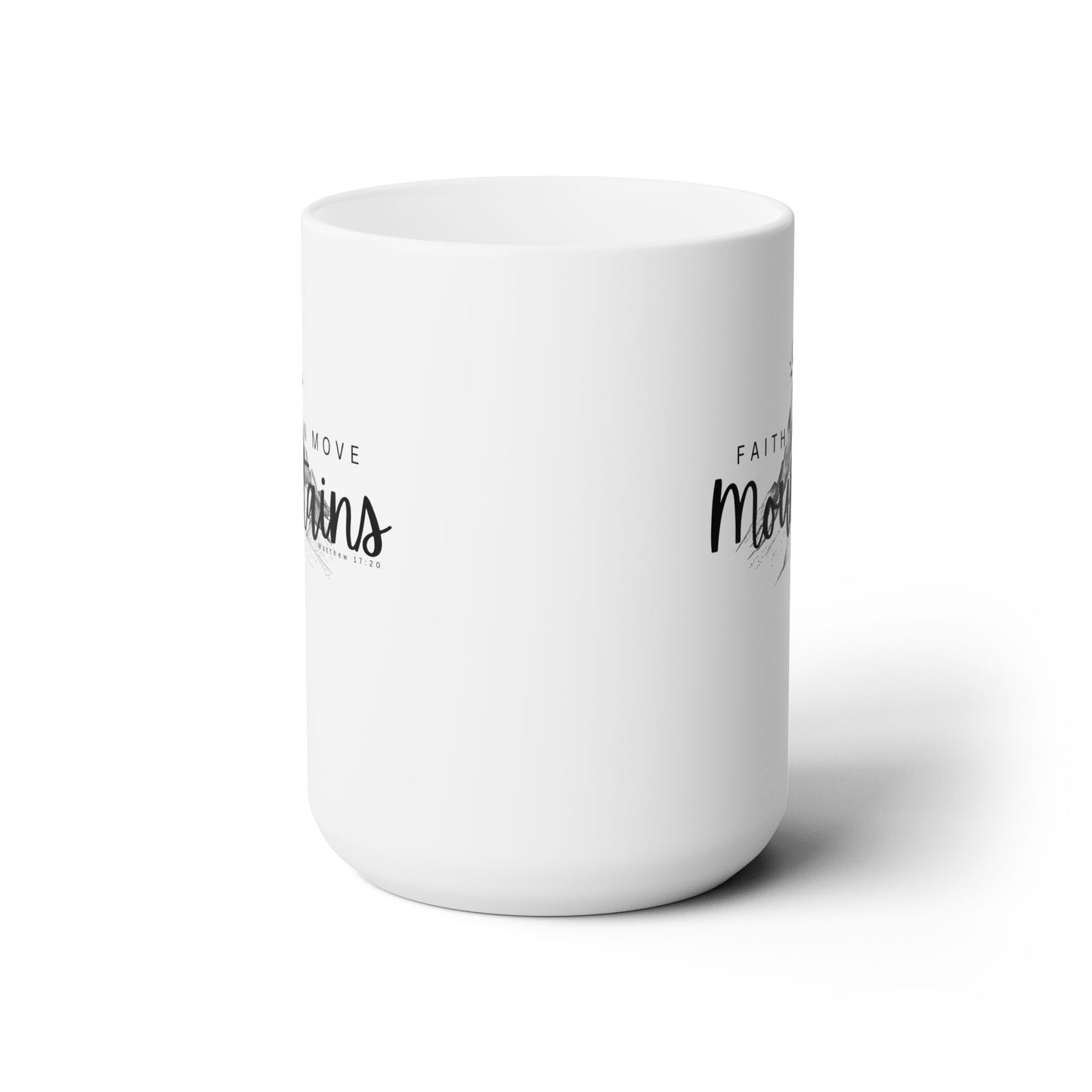Faith can move mountains- Christian coffee mug, Bible verse mug, inspirational mug, Mountain lovers gift, religious gift, Scripture mugs.