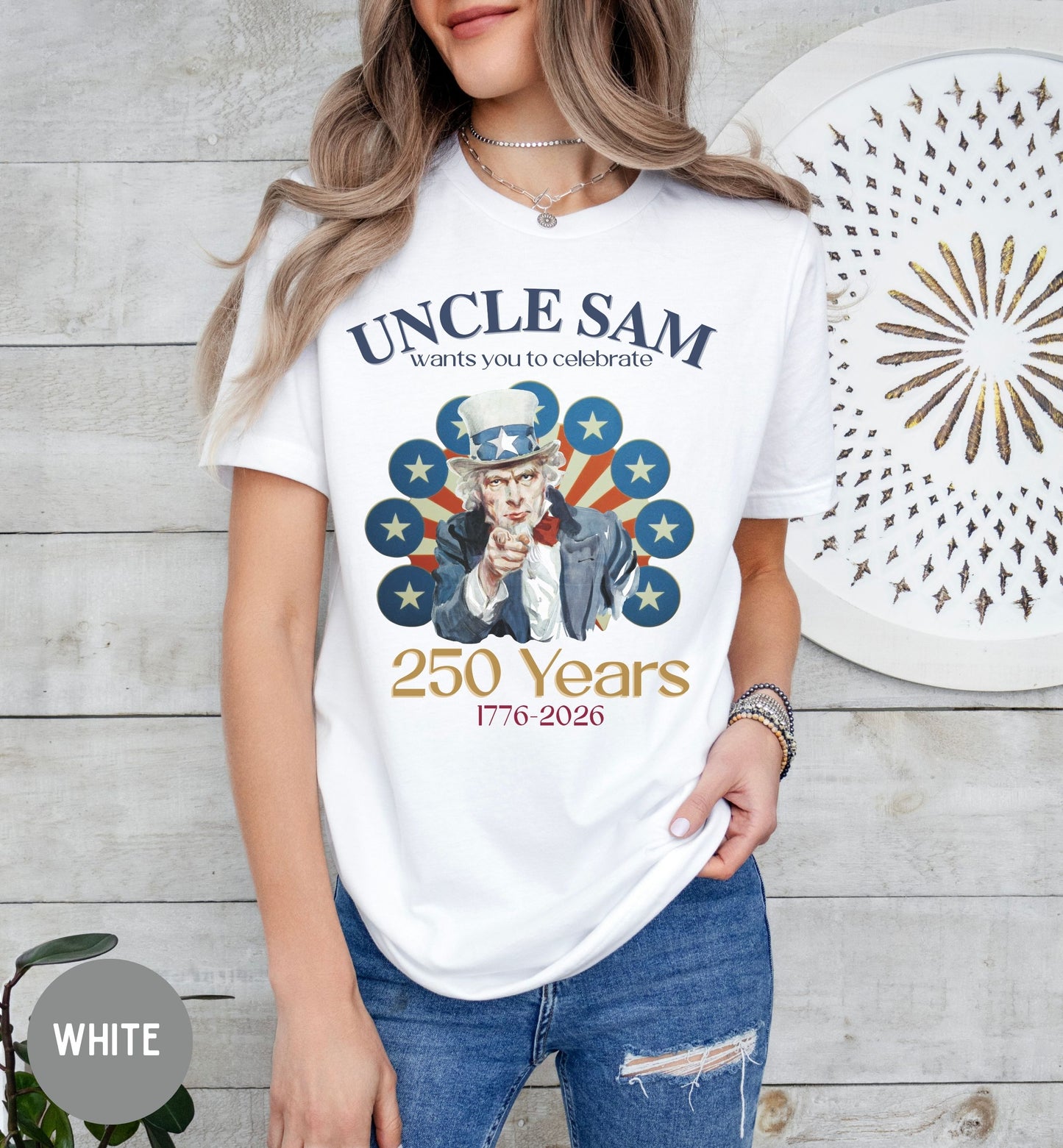 Uncle Sam 250 Years Shirt, 1776-2026 America Anniversary Tee, Patriotic T-Shirt, USA Freedom Celebration, Freedom party shirt,
