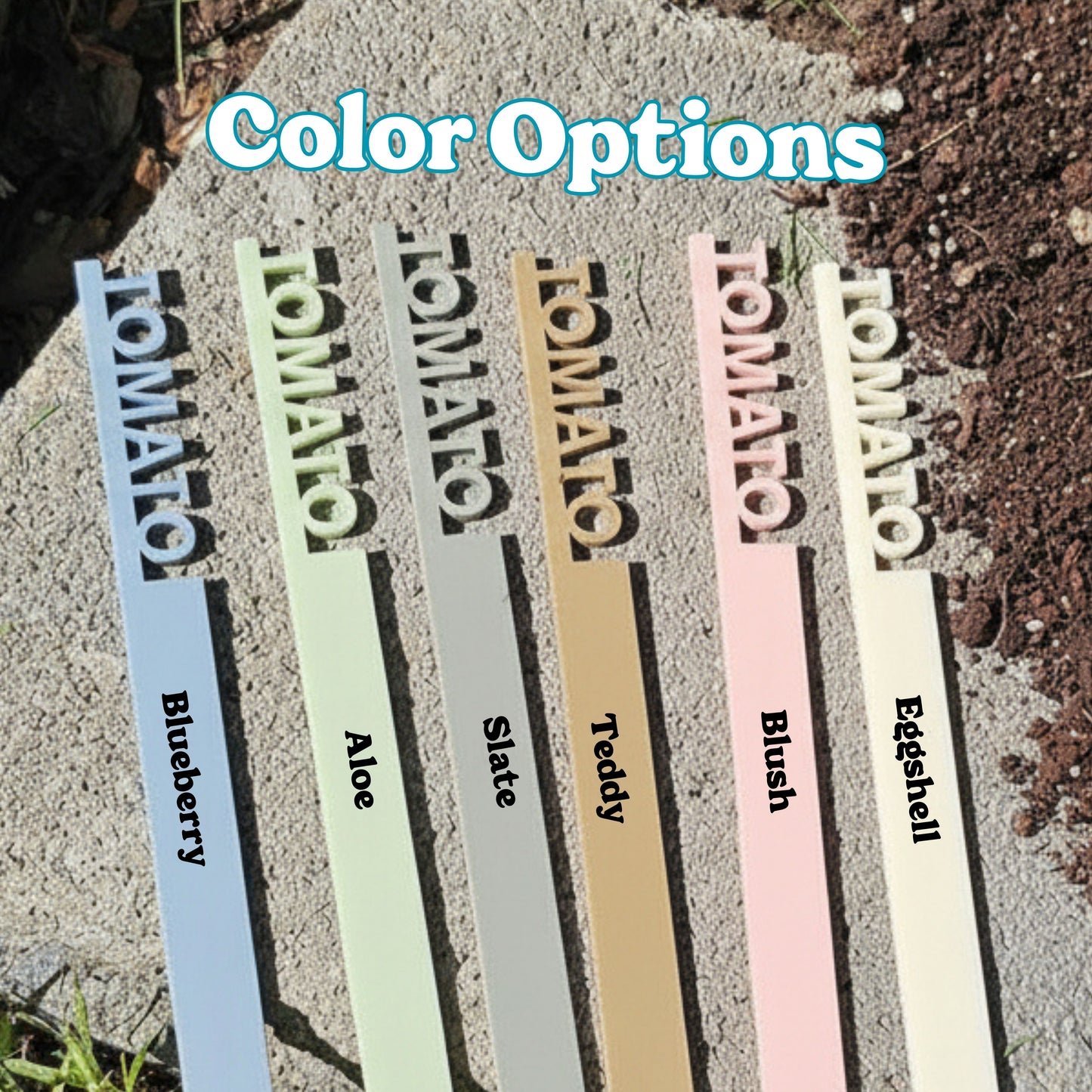 Vegetable Garden Stake Labels – Acrylic Plant Markers